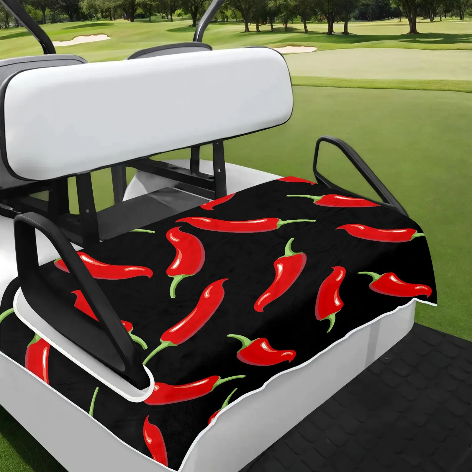 Tiveruda Golf Cart Seat Cover for Double Seats, 51 x 31 in