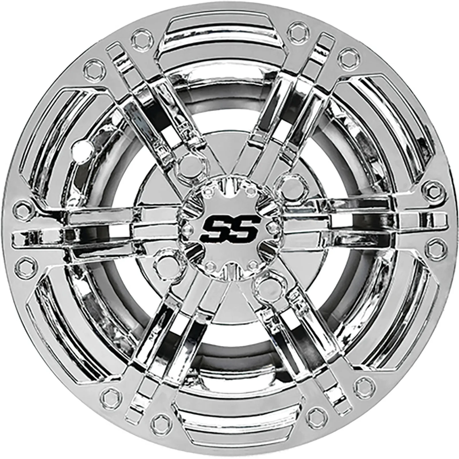 RHOX CAP-0061 Chrome Golf Cart Wheel Cover Set image 2