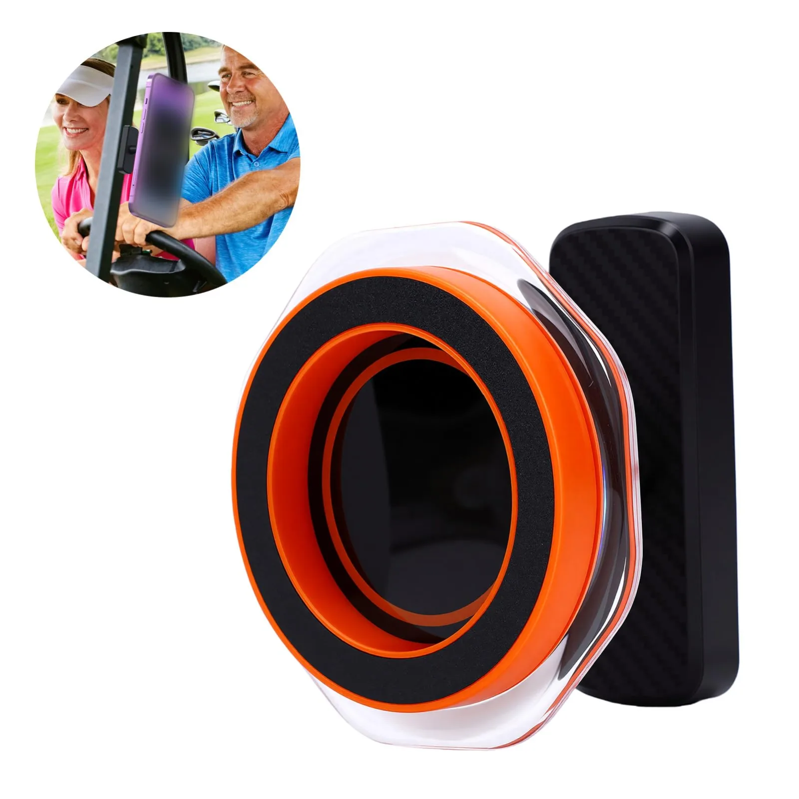 Fabater Magnetic Golf Cart Phone Mount, Orange – Fabater8p9r6el03a-12 image 3