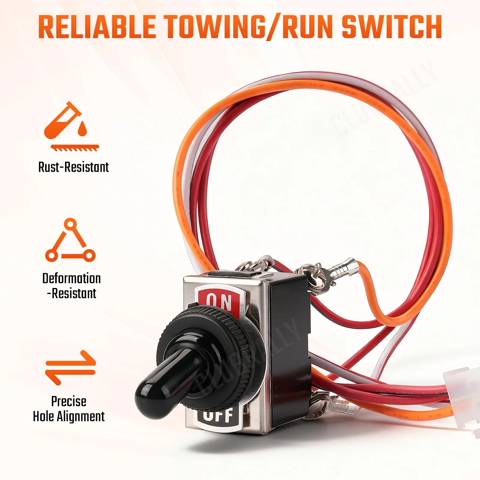 CLUBRALLY E-Z-GO Run/Tow Switch with Wires image 2