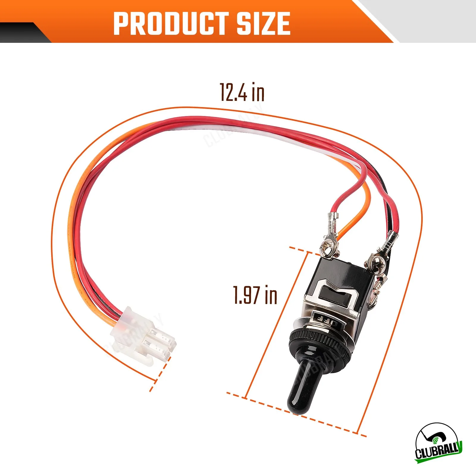CLUBRALLY E-Z-GO Run/Tow Switch with Wires image 4