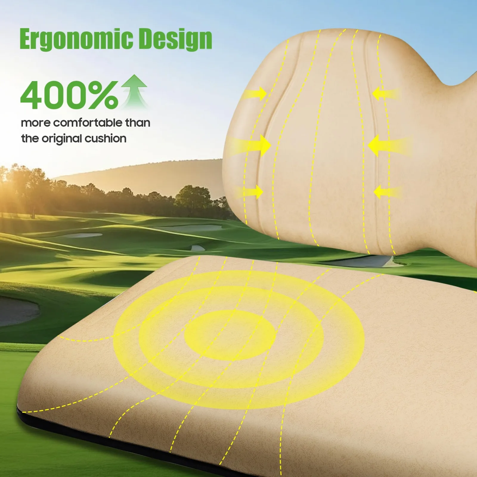 10L0L ACC-Y266 Front Seat Cushion for Club Car Precedent image 2
