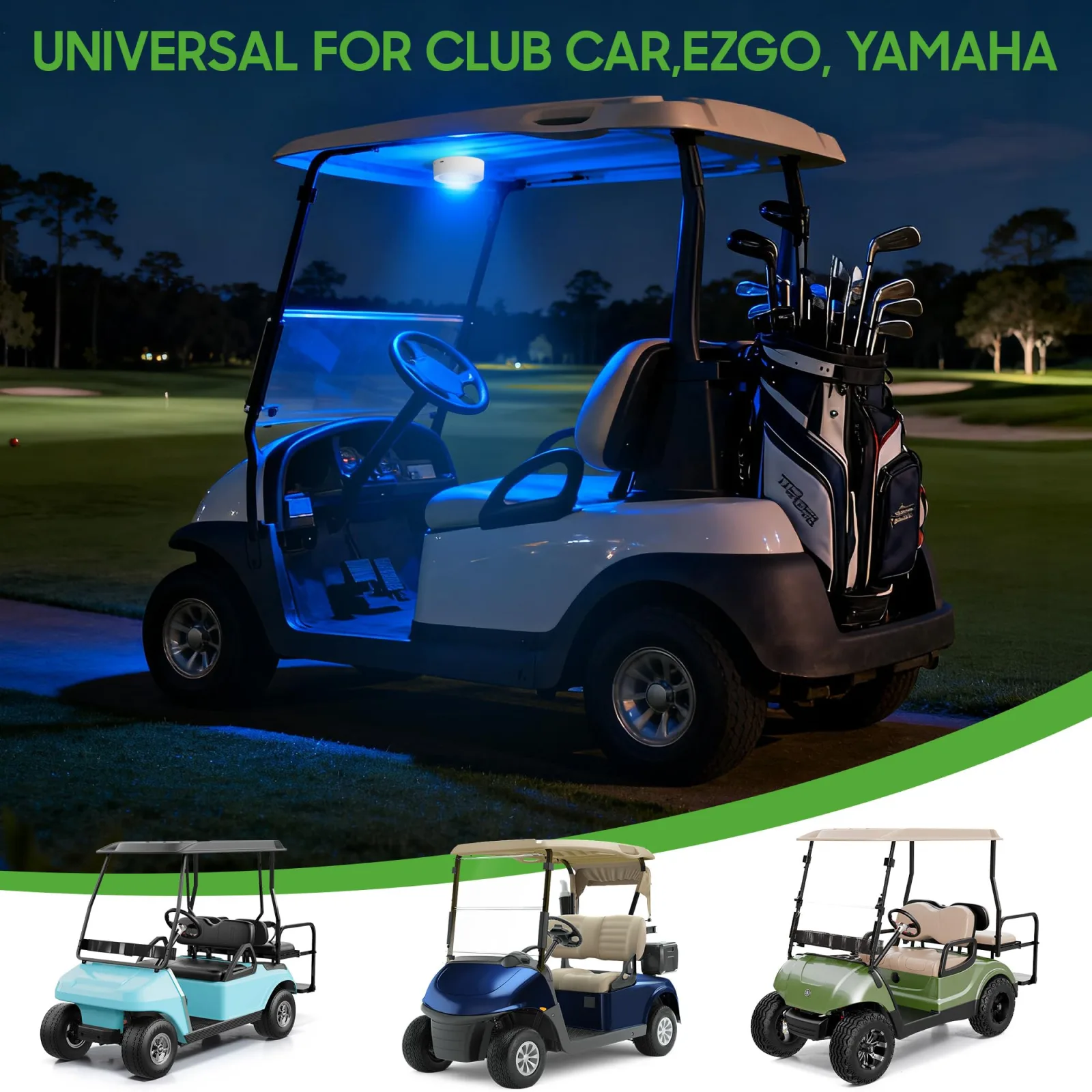 10L0L Wireless RGB Golf Cart Dome Light image 2