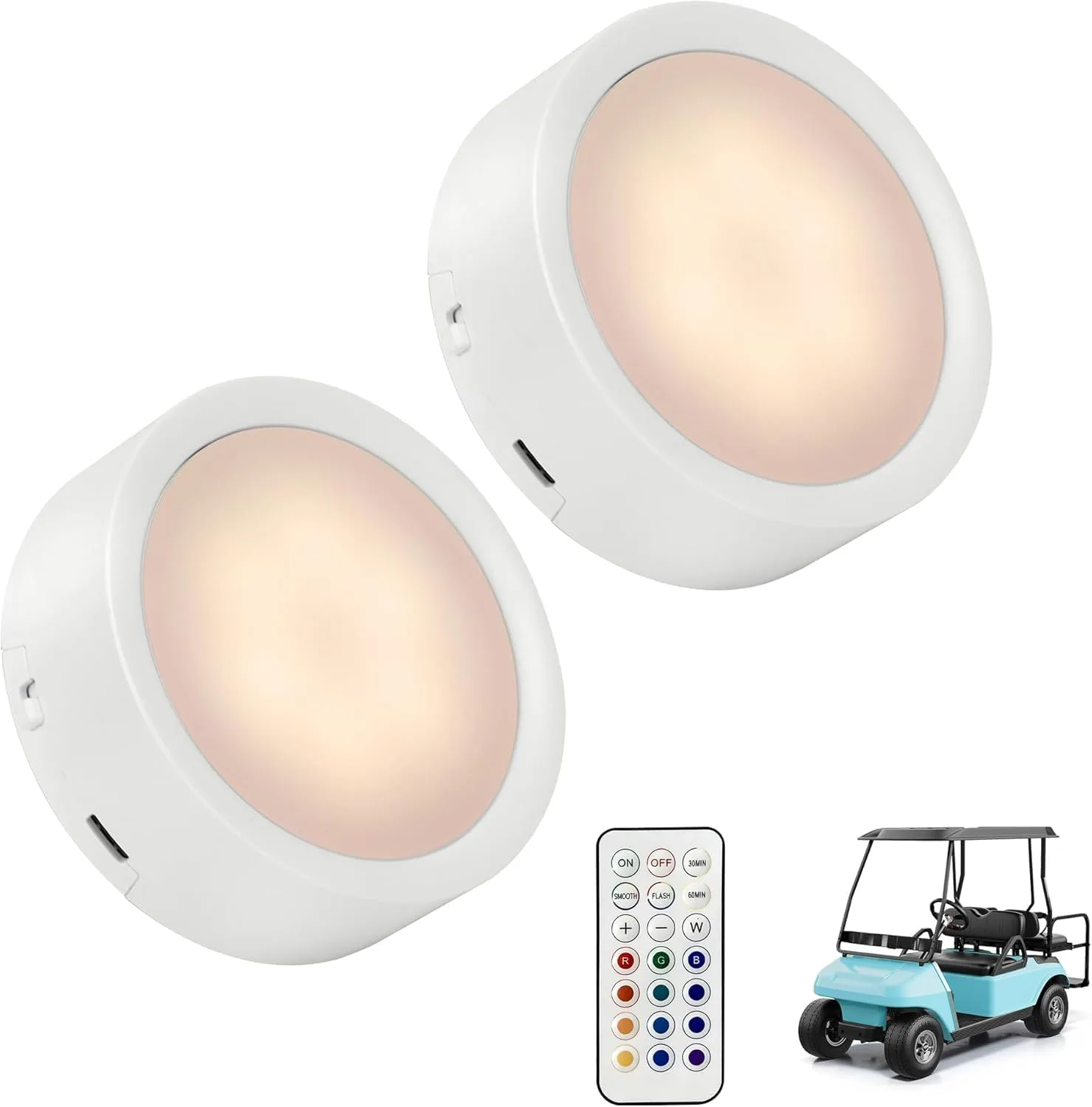 10L0L Wireless RGB Golf Cart Dome Light