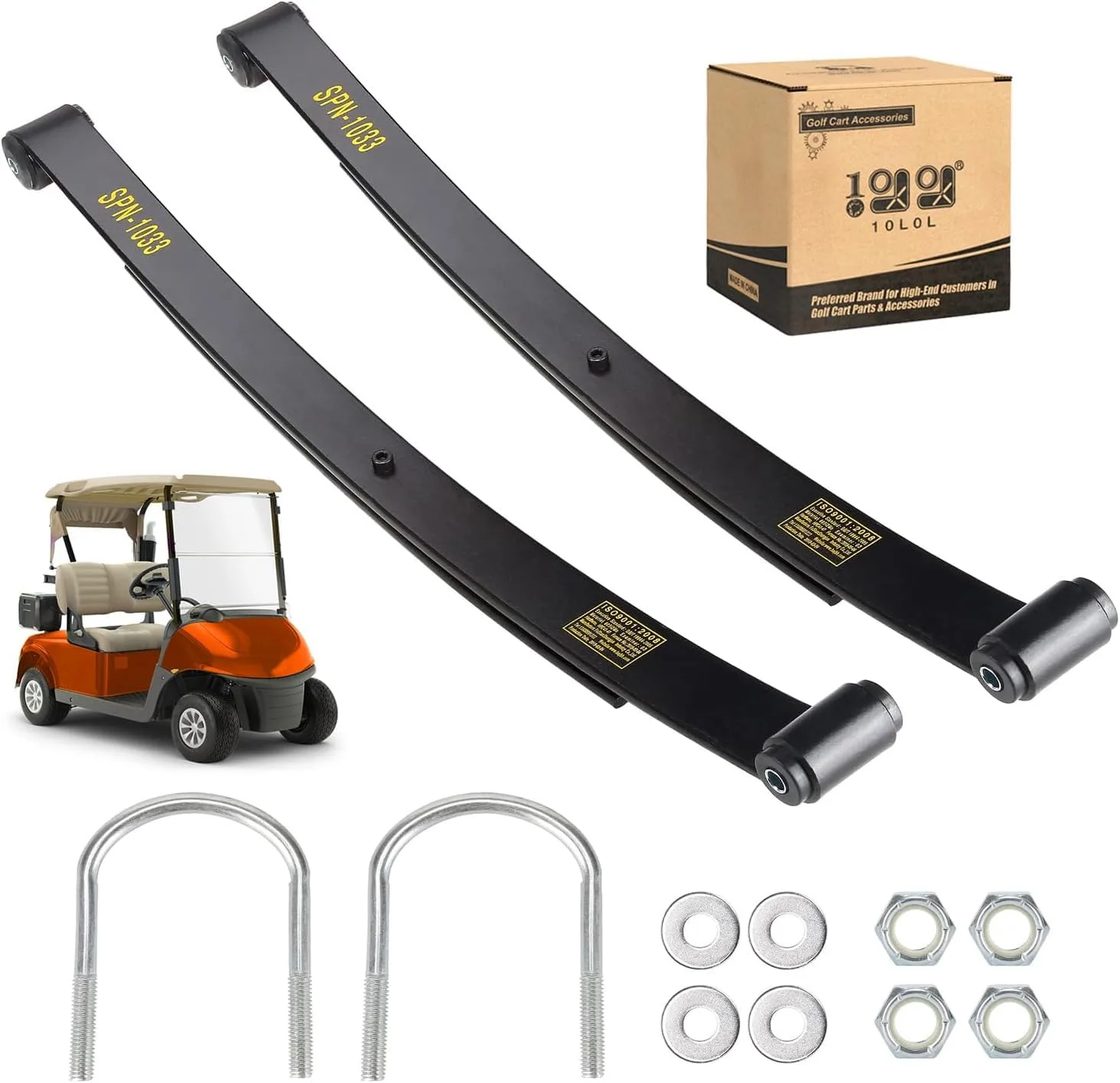 10L0L Rear 2-Leaf Tapered Leaf Spring Kit for E-Z-GO RXV (2008-2013)
