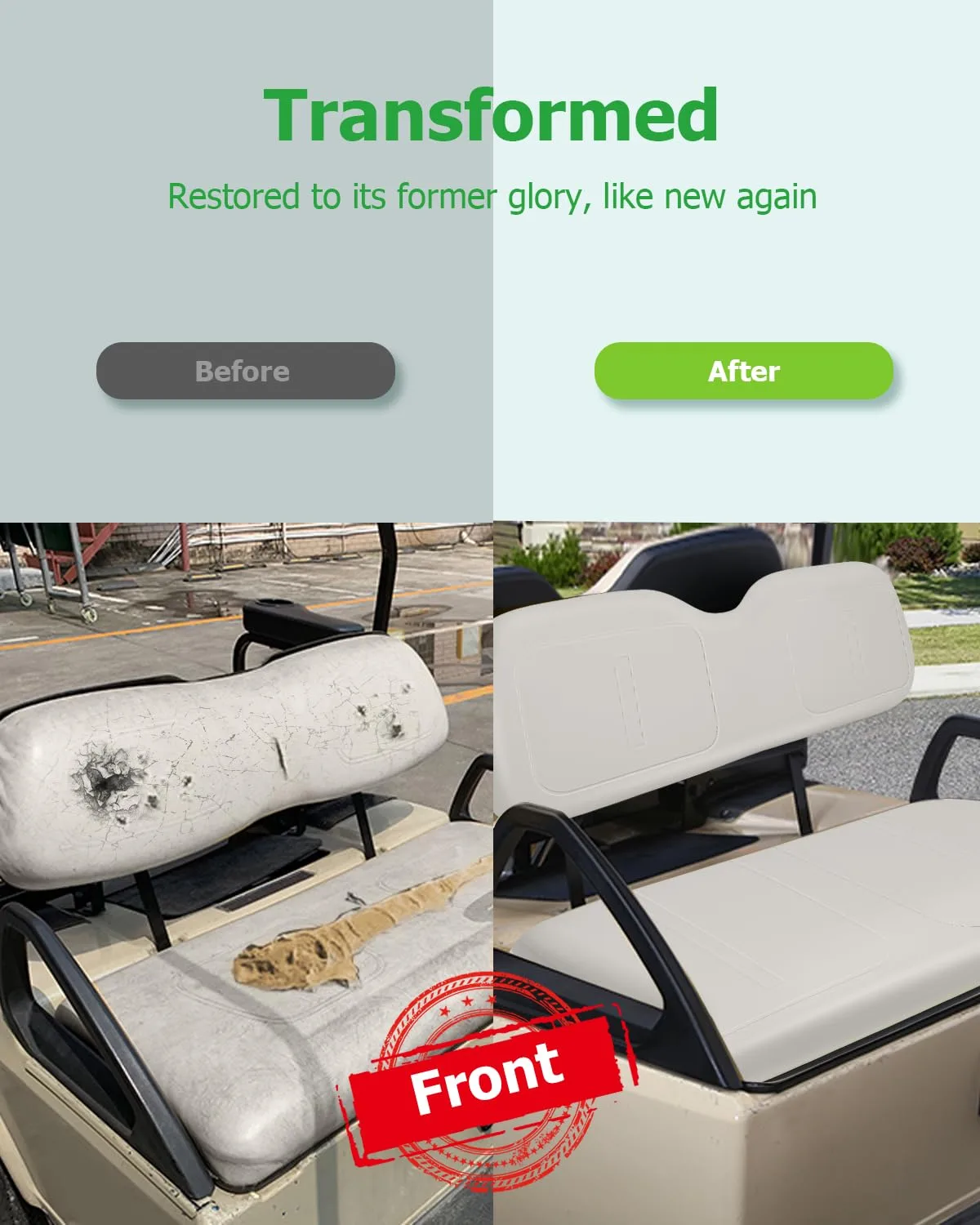ILVGOLF Front Seat Cushions for E-Z-GO TXT 1994-2013 image 3