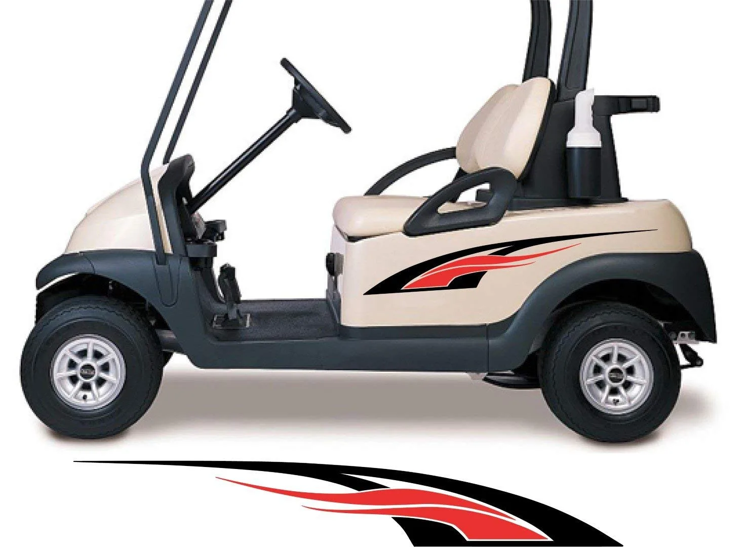 StickerChef GCA1206 Two-Color Golf Cart Decals