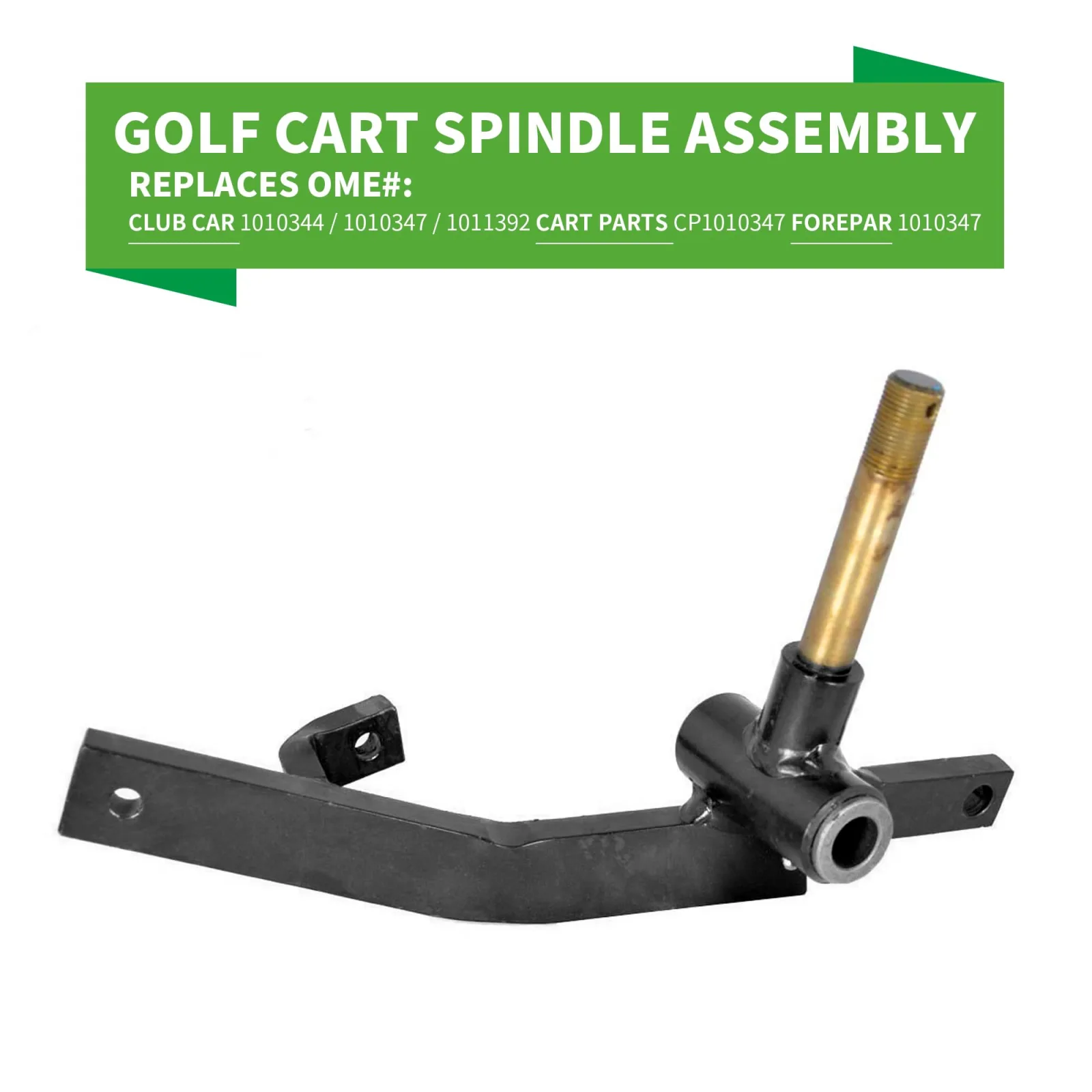 10L0L Passenger-Side Spindle for Club Car DS 1010347 image 4