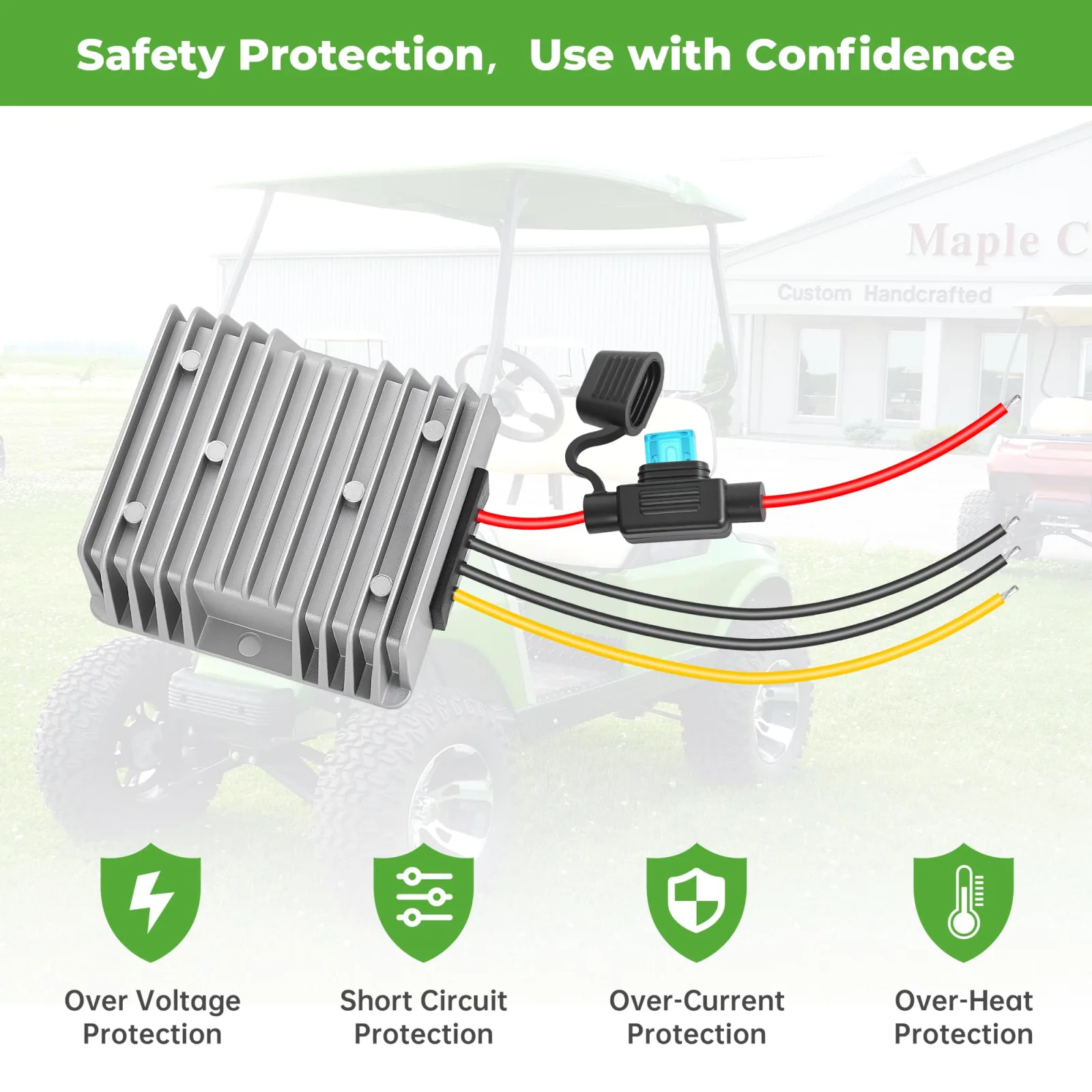 10L0L 36V/48V to 12V Golf Cart DC-DC Converter image 4