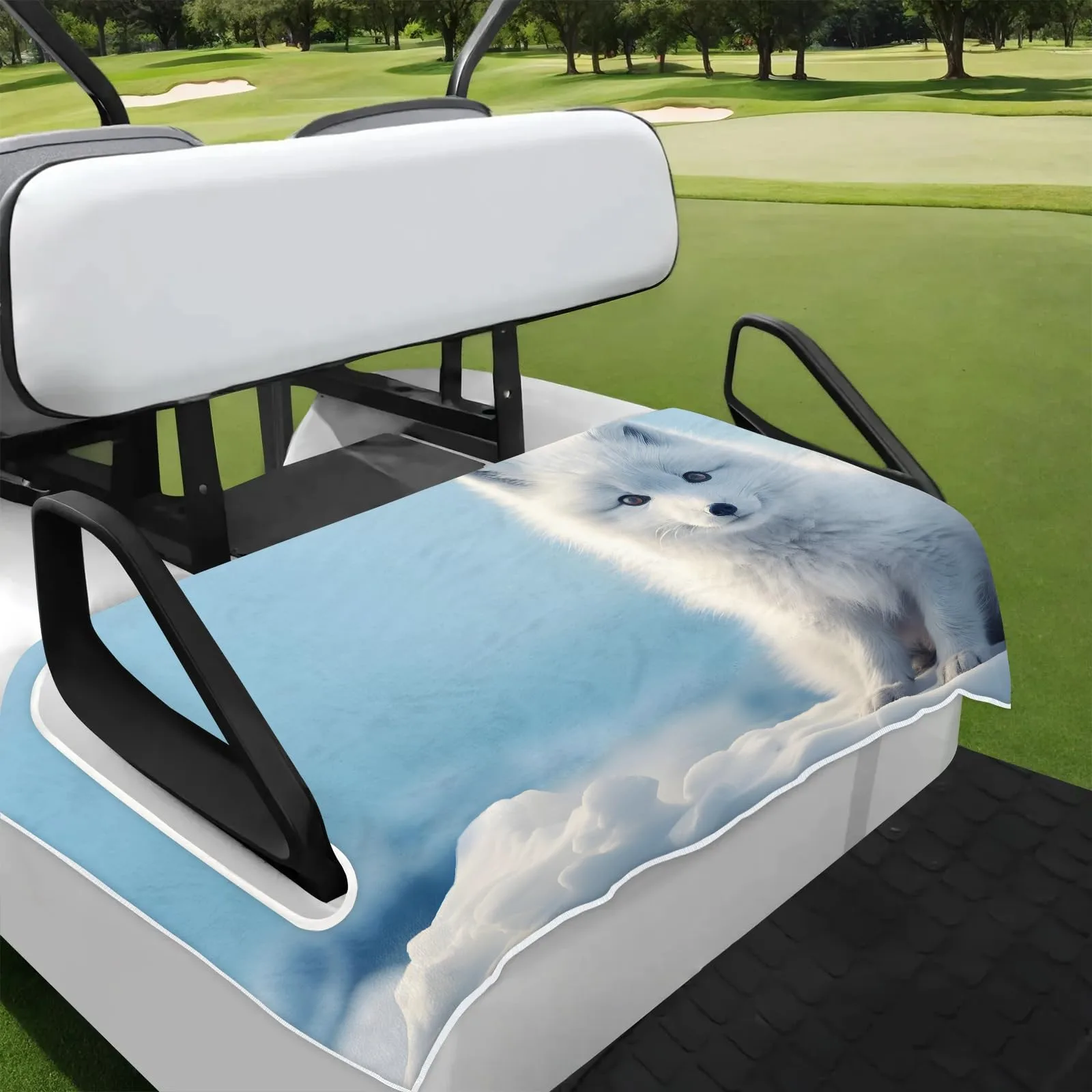Tiveruda Golf Cart Seat Cover for Double Seats, 51 x 31 in