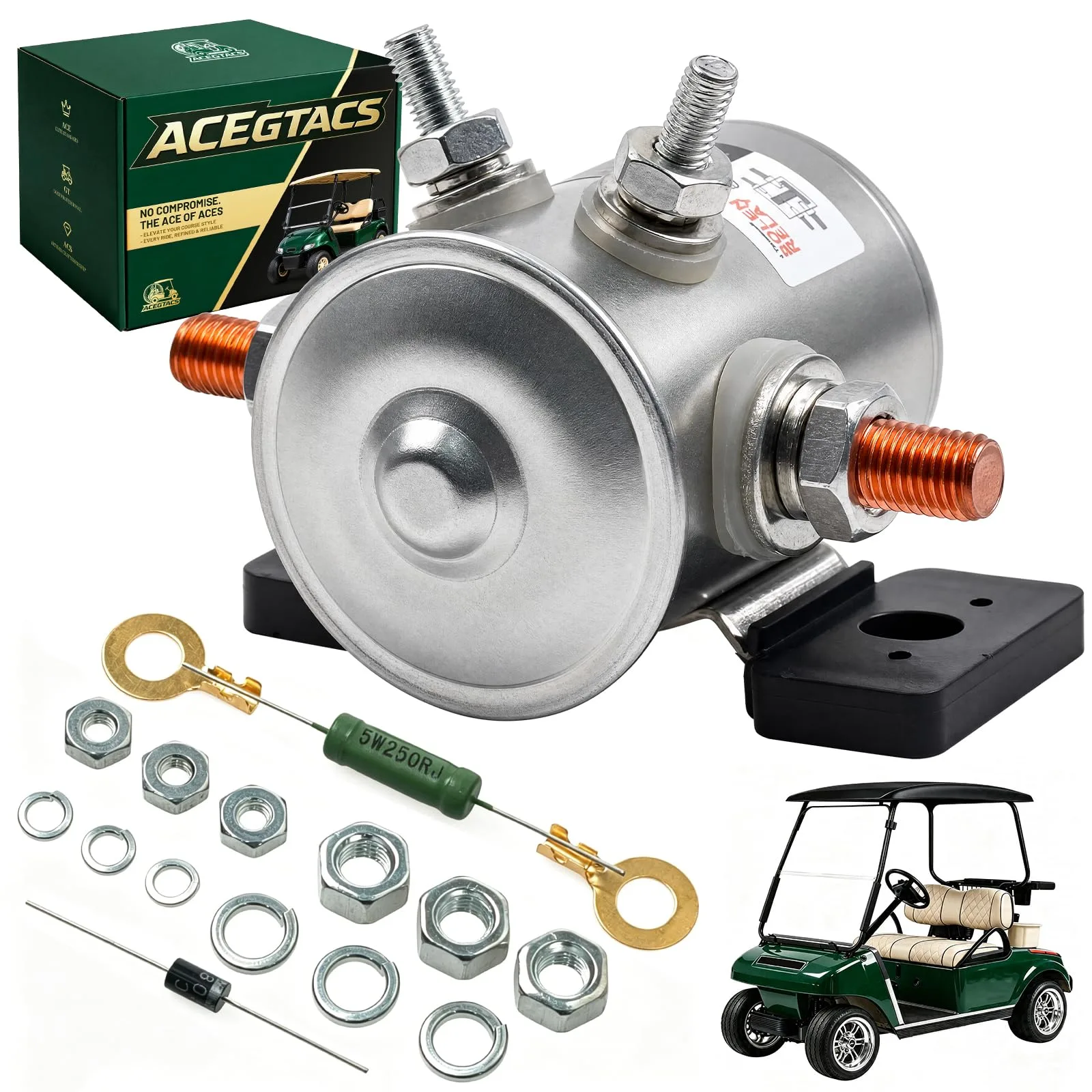 ACEGTACS 36V Solenoid Relay for E-Z-GO TXT & Marathon