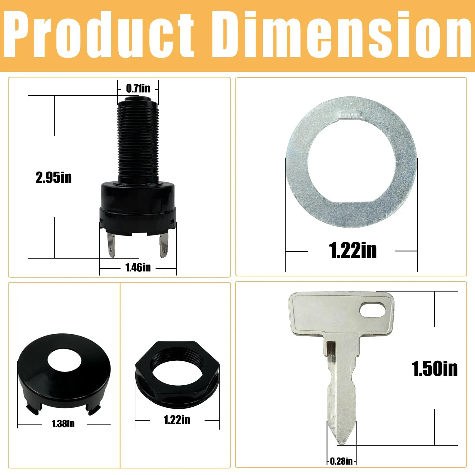 MANUTEX Ignition Switch for Club Car Precedent and Tempo image 2
