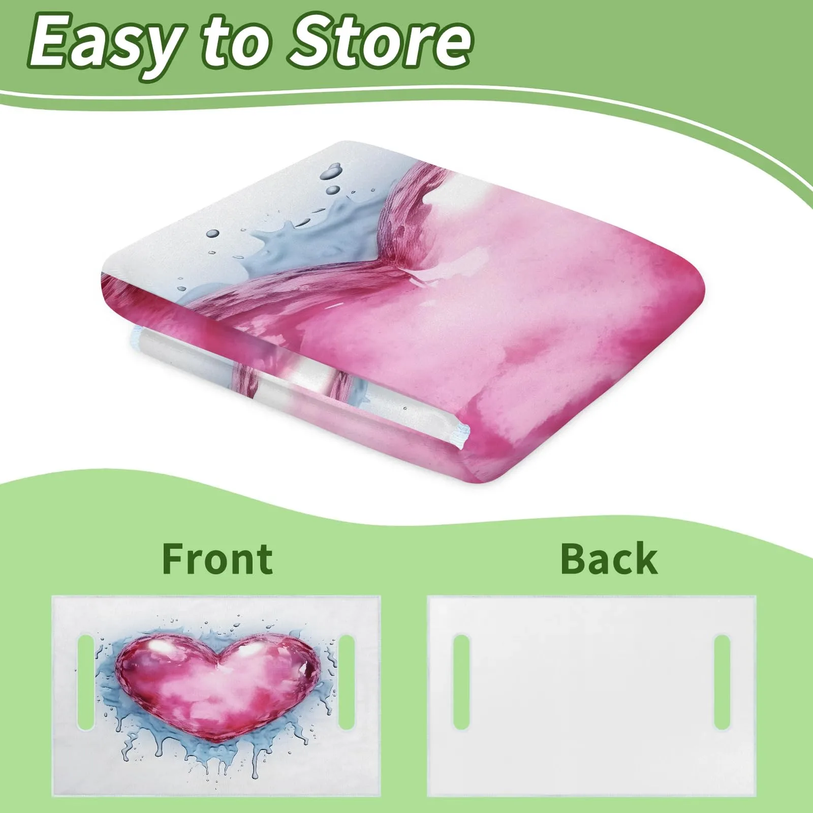 Tiveruda Romantic Love Heart Golf Cart Seat Cover image 4