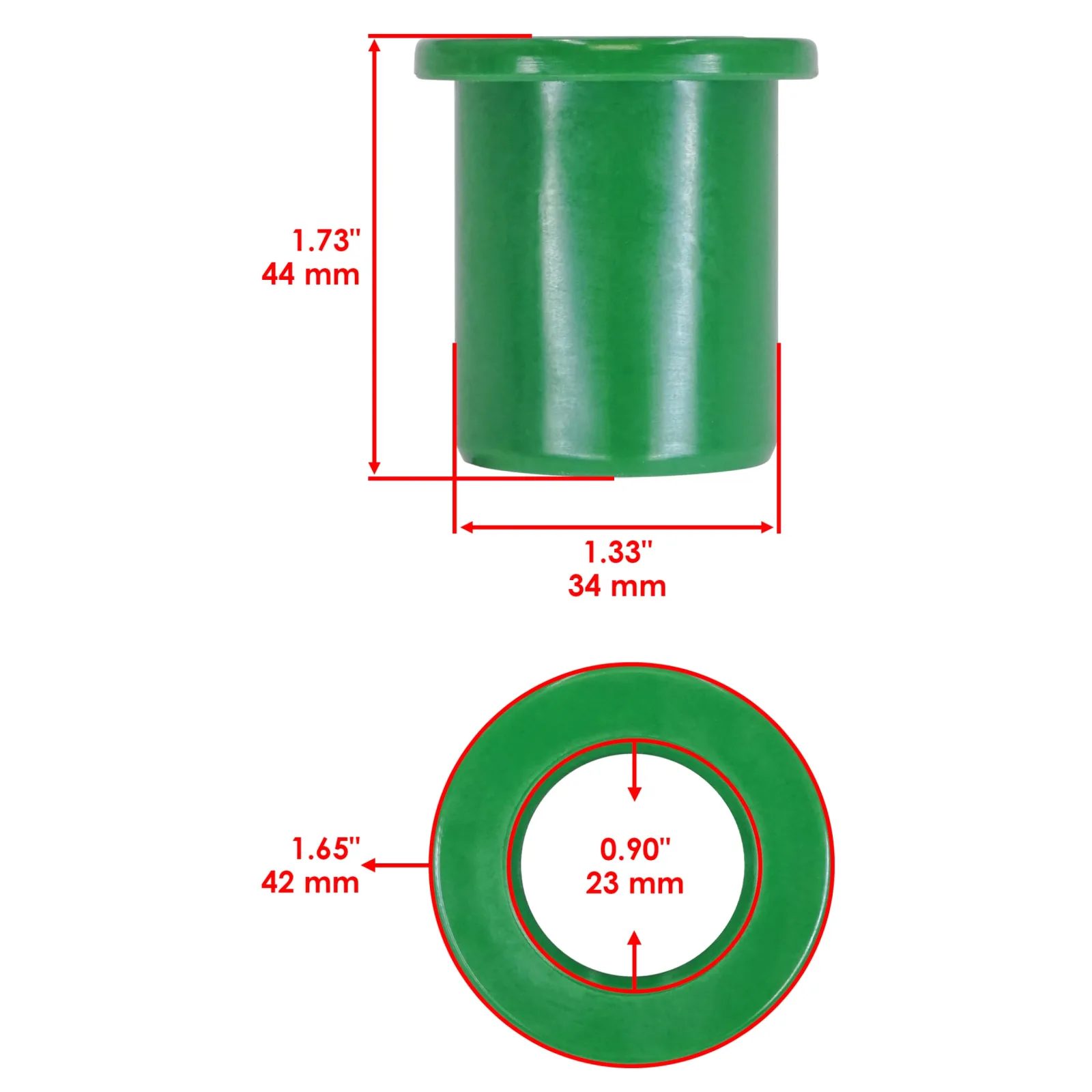 Caltric Front Lower A-Arm Bushings for Club Car Carryall image 2