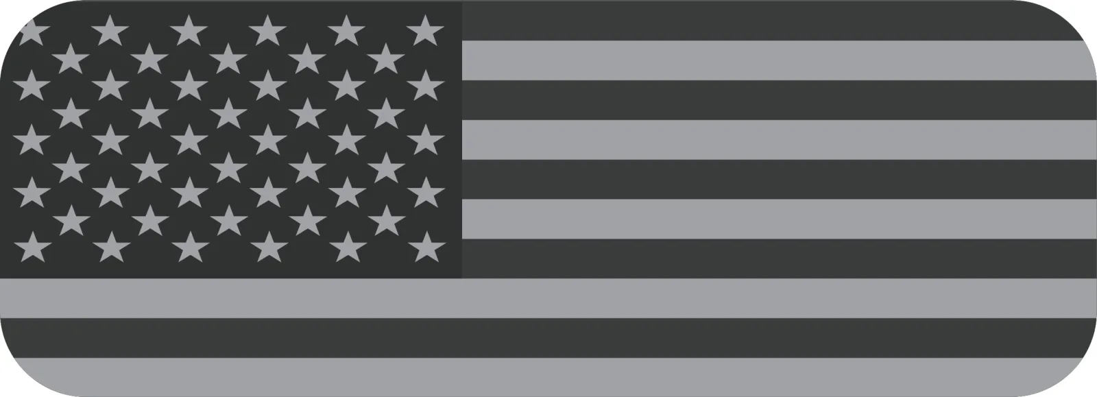 E-Z-GO Black and Grey Flag Front Name Plate