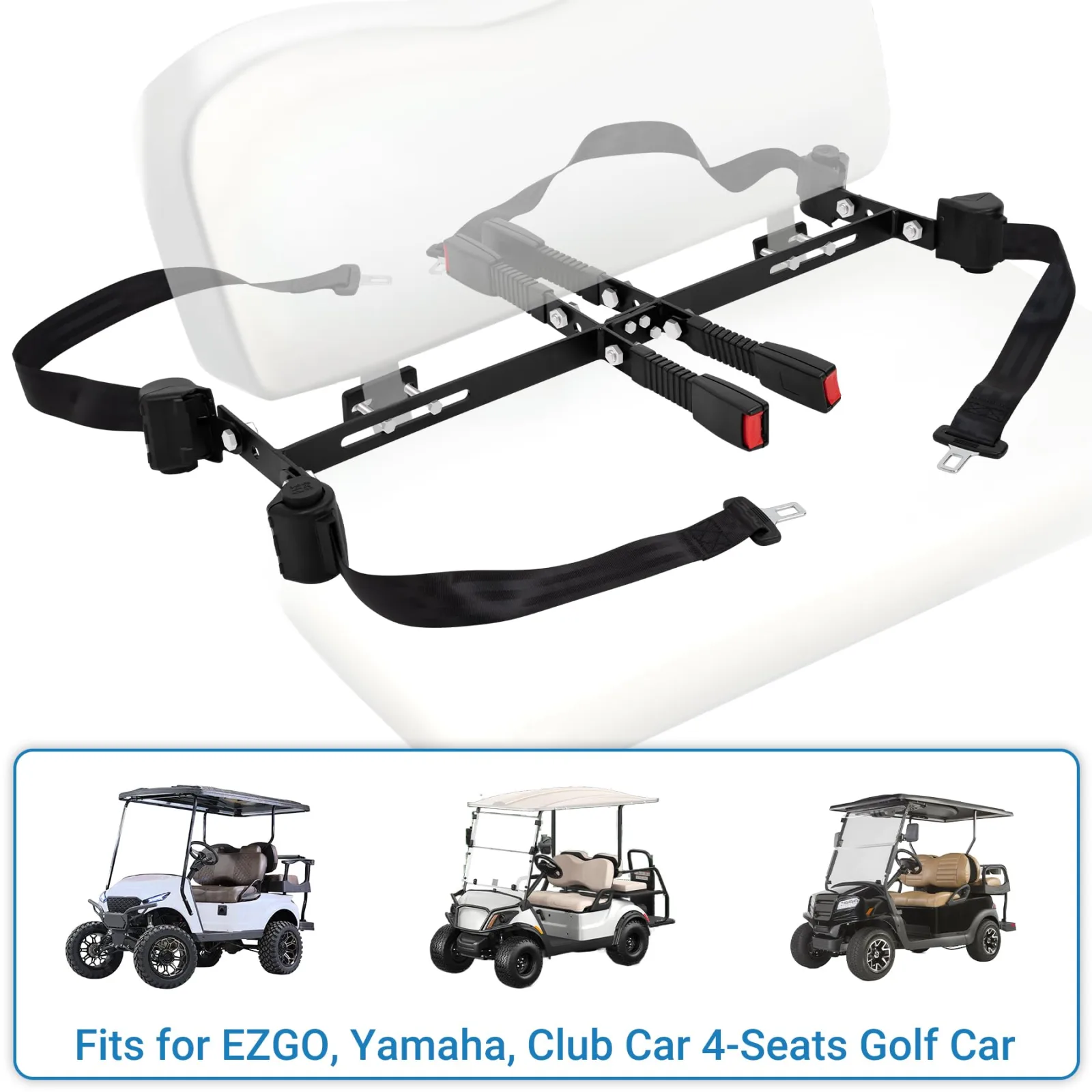 Toriexon Retractable Golf Cart Seat Belt Kit image 4