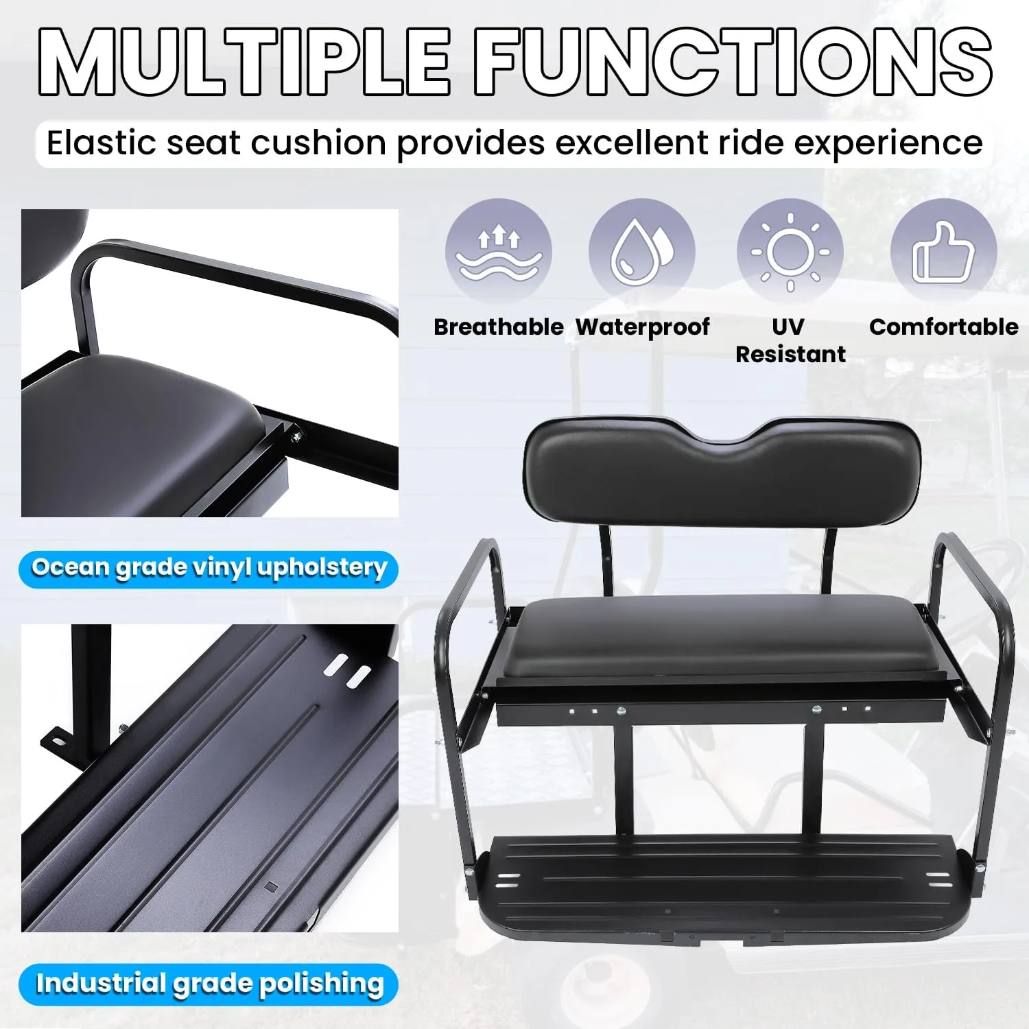 KUAFU BL1912 Flip-Back Rear Seat Kit for Yamaha G2/G9 image 4