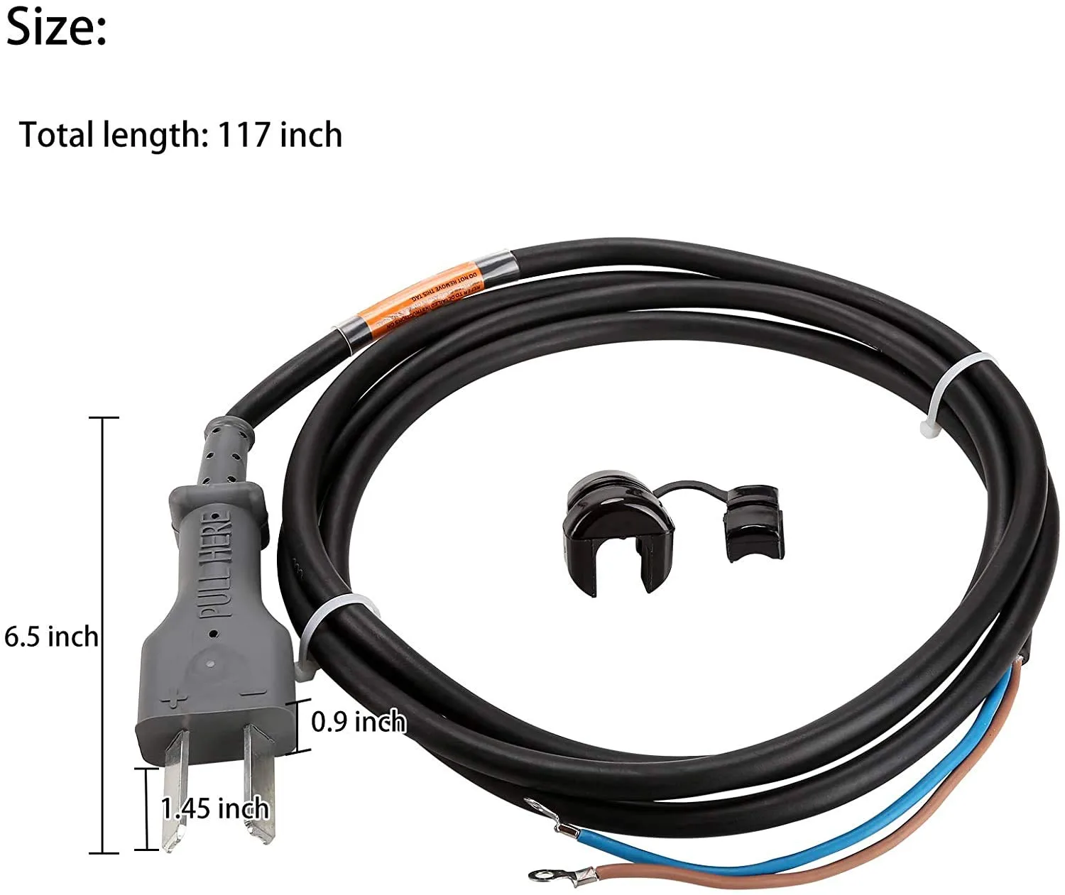 10L0L 36V 10ft 2-Prong Crow Foot DC Charger Cord — 14835-G1 image 3