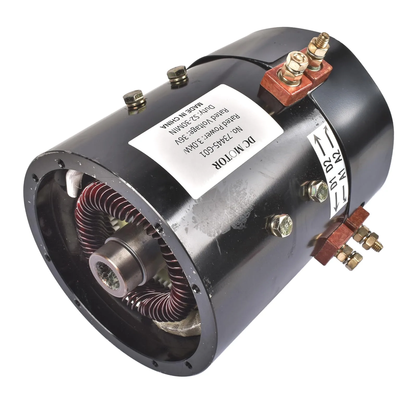 NEWZQ 36V DC Motor 3.0 kW (73445-G01) — Fits E-Z-GO, Columbia, Melex, Yamaha