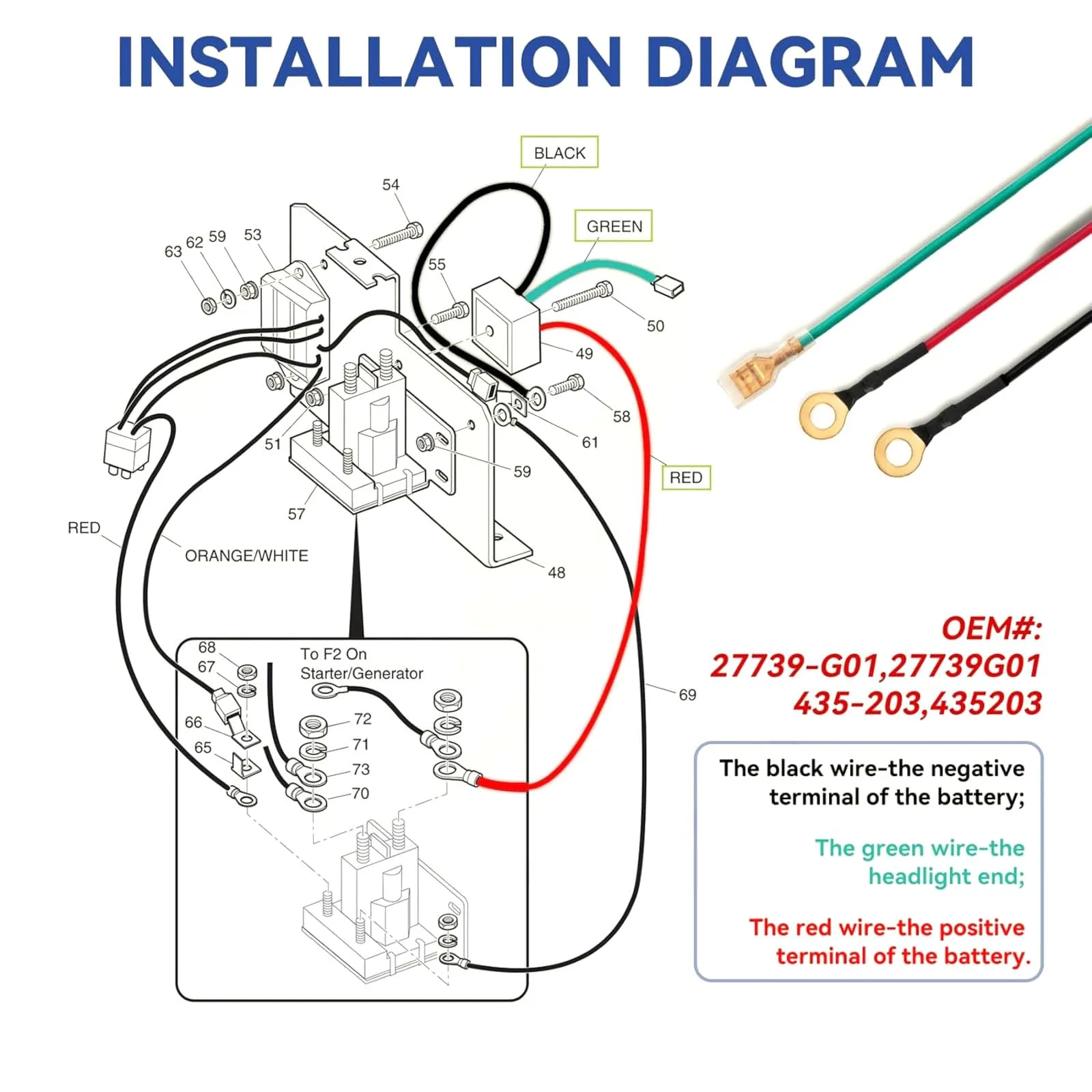 CHICHIYANG Voltage Regulator Rectifier for E-Z-GO TXT Gas image 4