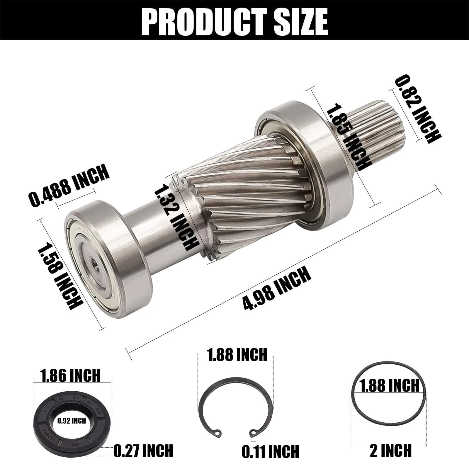 CLUBRALLY Input Shaft Kit for E-Z-G-O RXV | Aix-CB-051 image 4