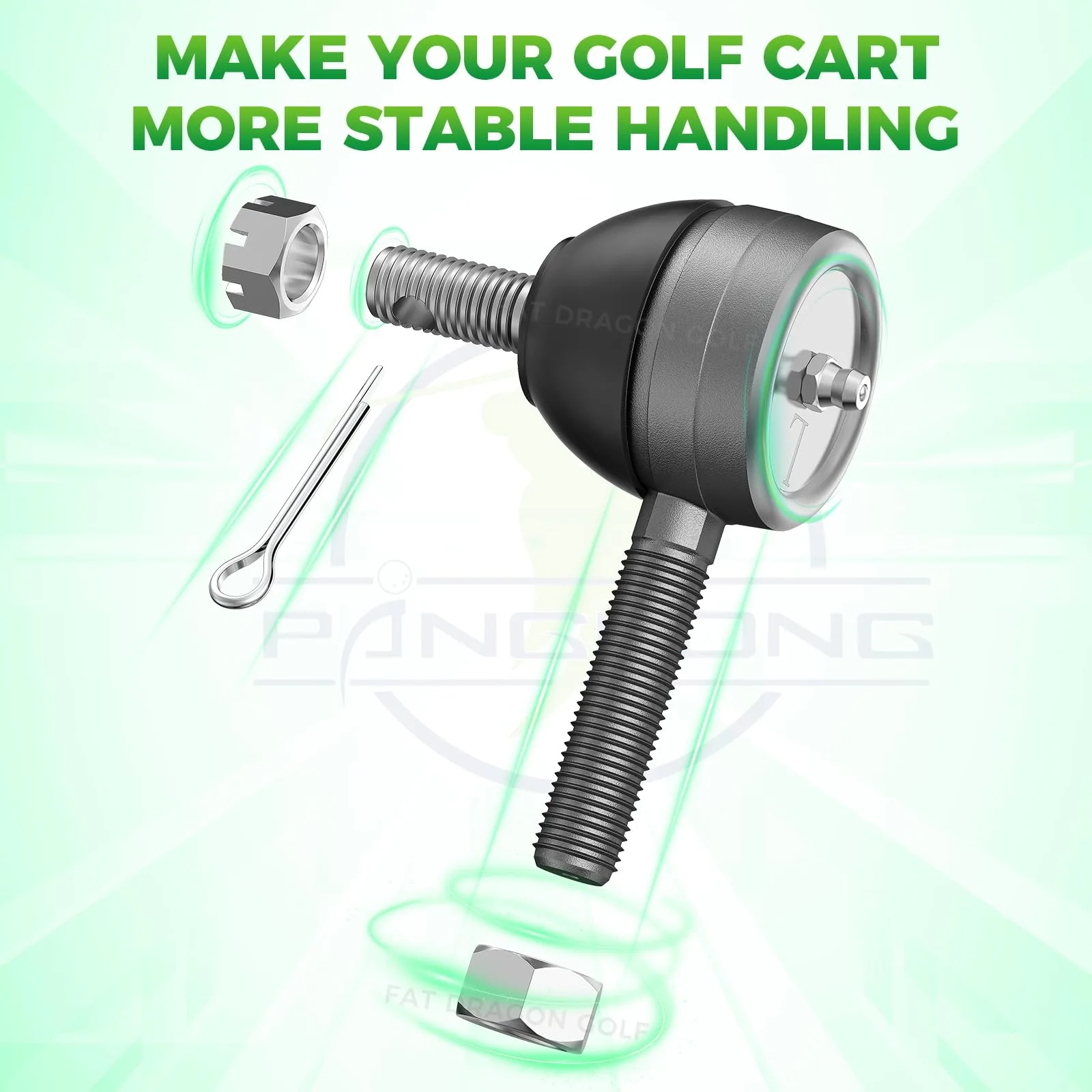 Panglong Tie Rod End Set for Club Car DS 1976-2008 image 3