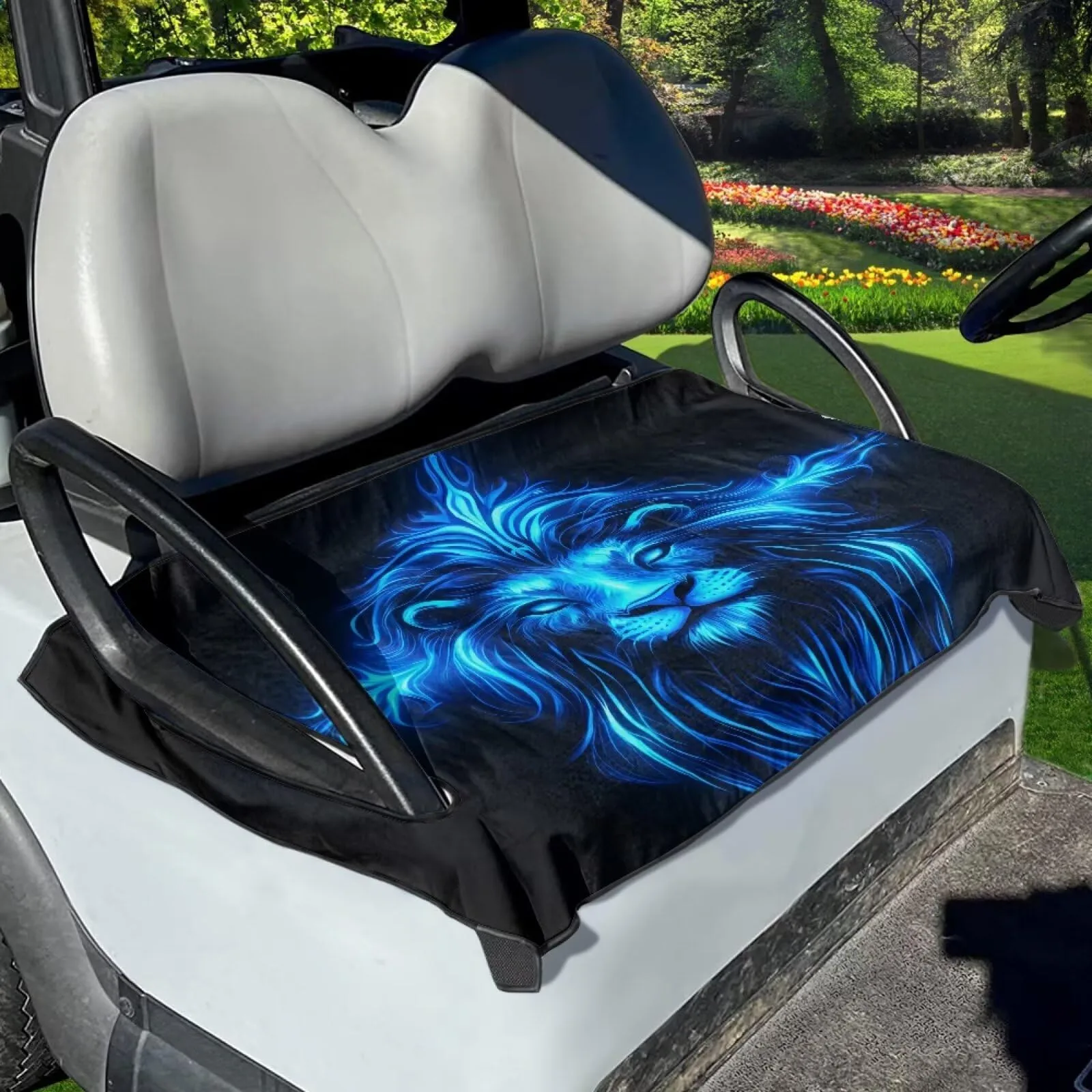 Yewattles Universal Golf Cart Seat Cover American Flag