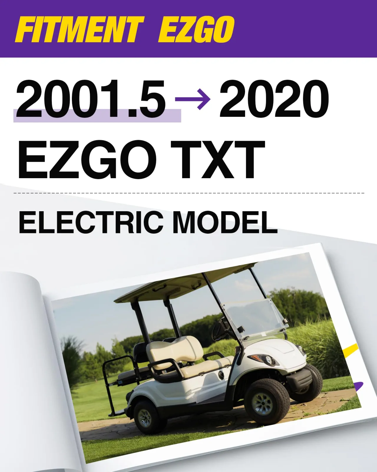 HOWBOW 6-Inch Lift Kit for E-Z-GO TXT, 106-006-06-4412 image 2