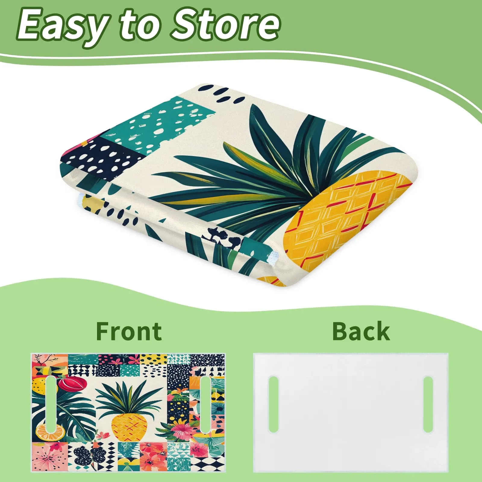Tiveruda Tropical Pineapple Golf Cart Seat Cover image 4
