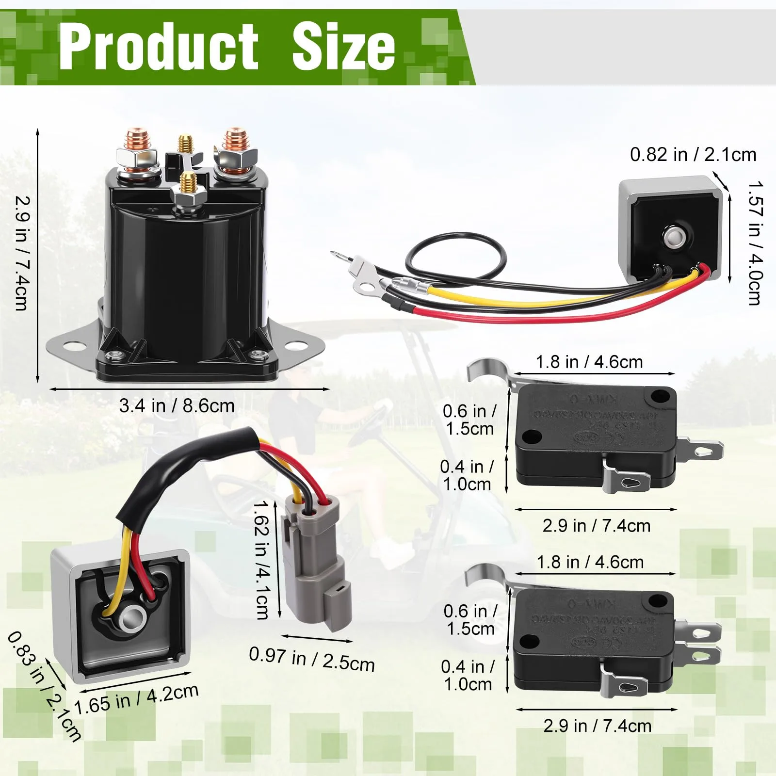 Xuhal Golf Cart Electrical Kit for Club Car DS & Precedent image 2