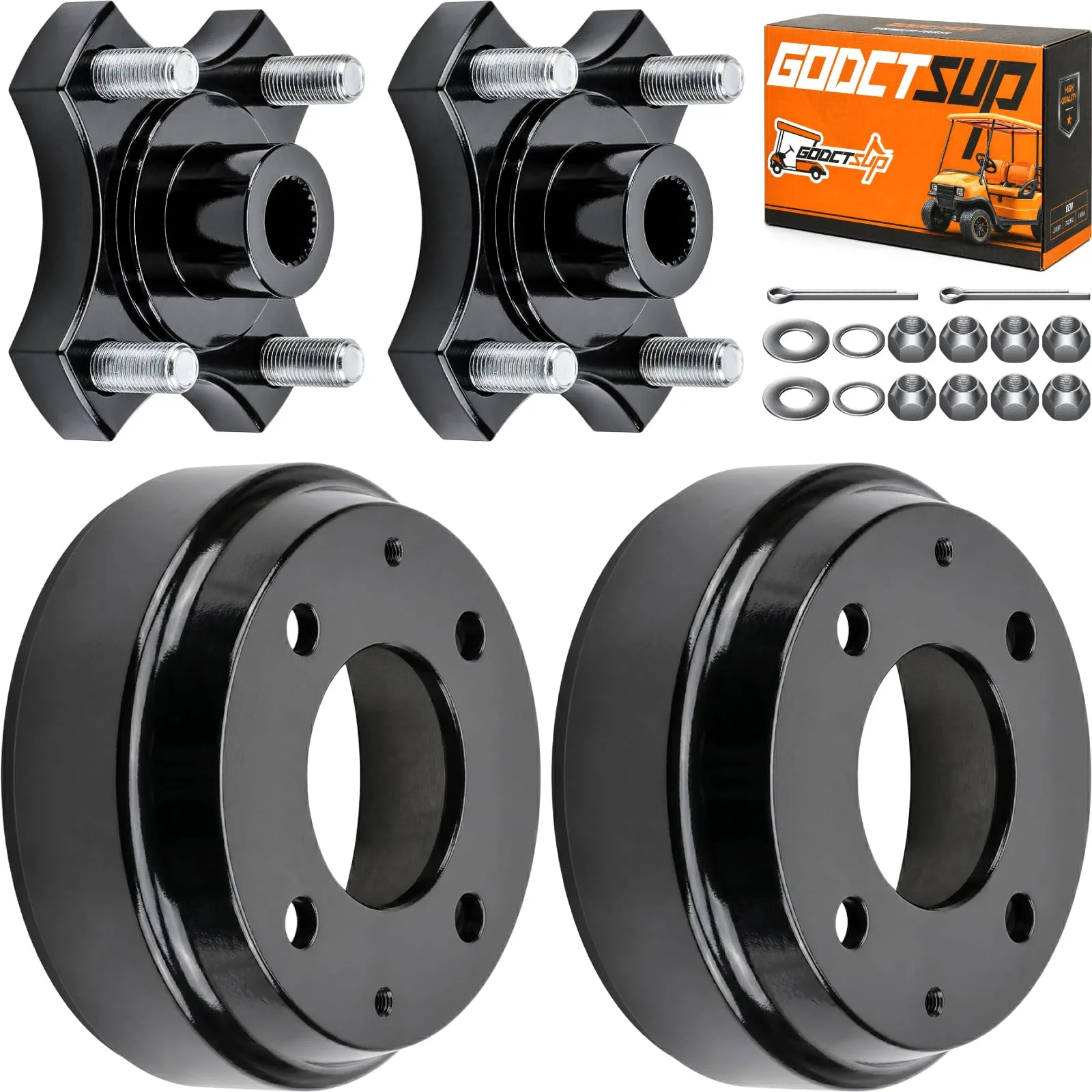 GODCTSUP EZGO TXT Split Brake Drum and Rear Hub