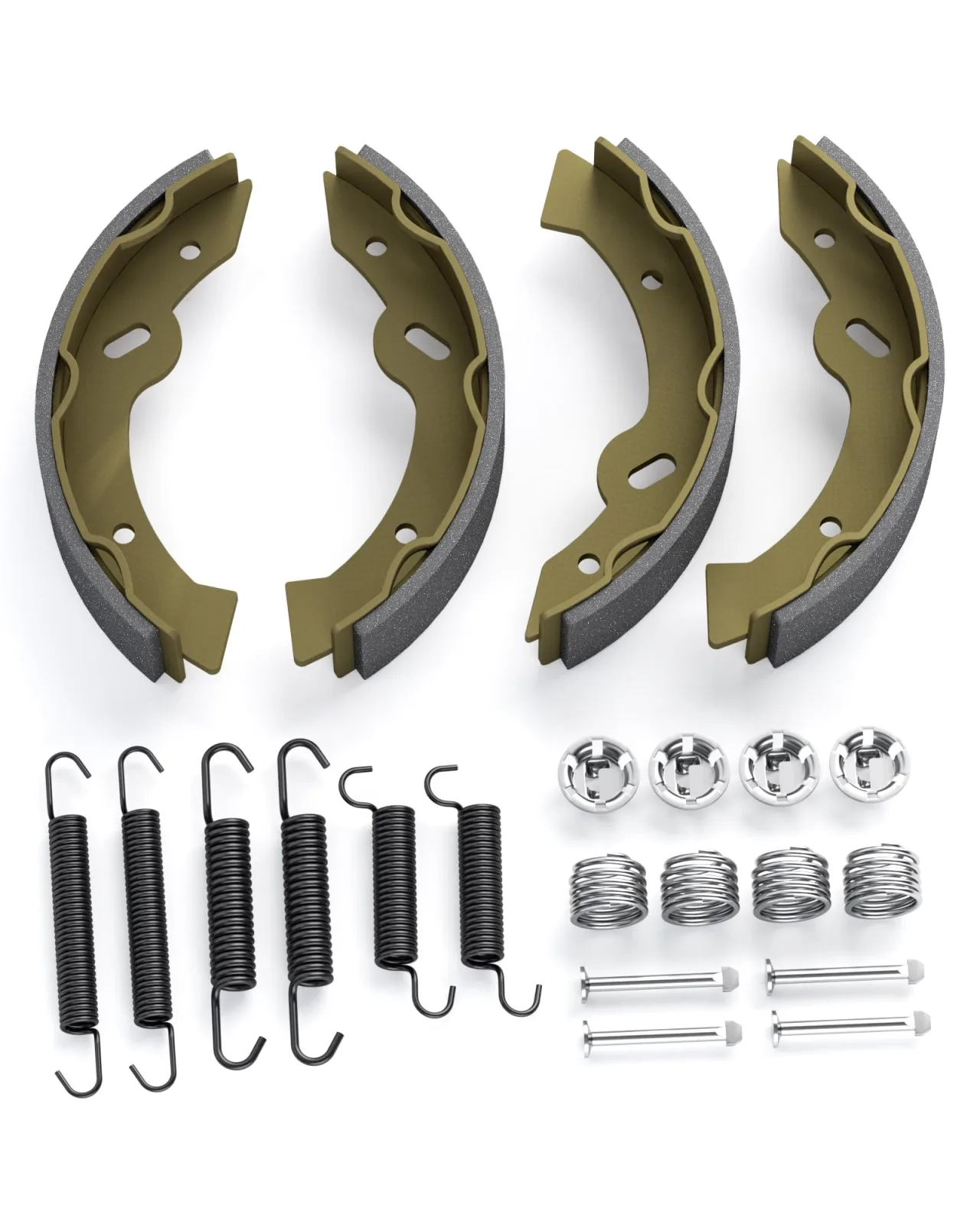 HOWBOW Brake Shoes and Spring Kit for E-Z-GO and Yamaha