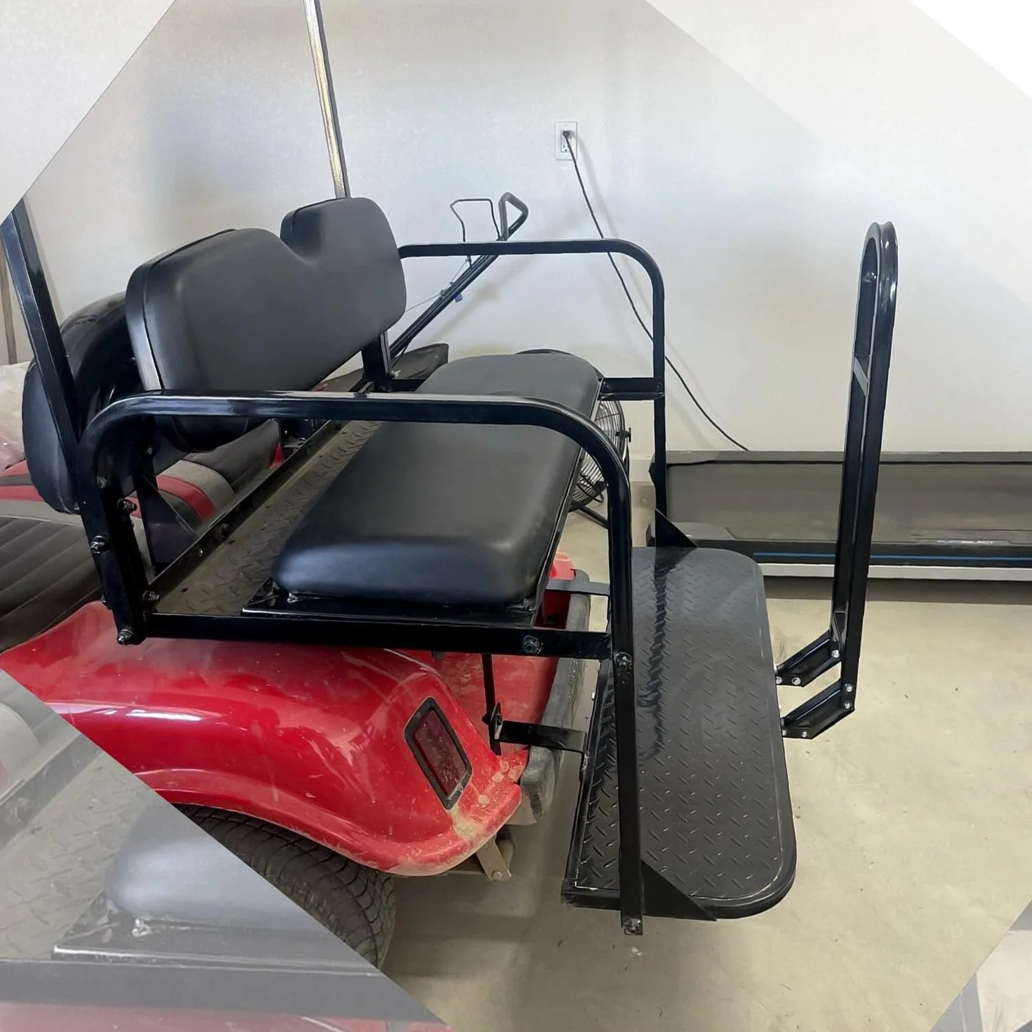 Rear Flip Seat with Grab Bar for E-Z-GO TXT 1994-2013 image 3