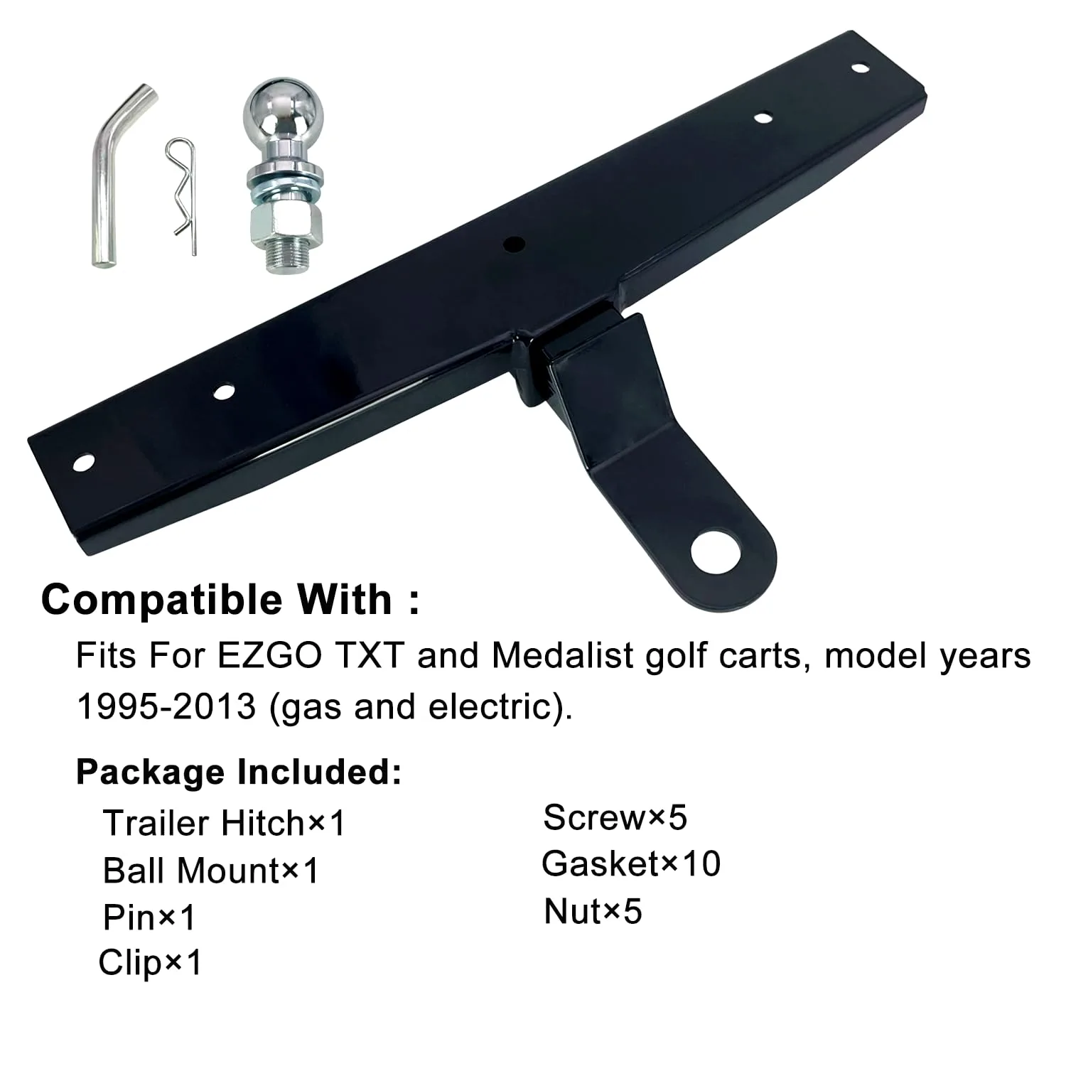 Phoddar Hitch Kit for E-Z-GO TXT Medalist 1994-2013 image 4