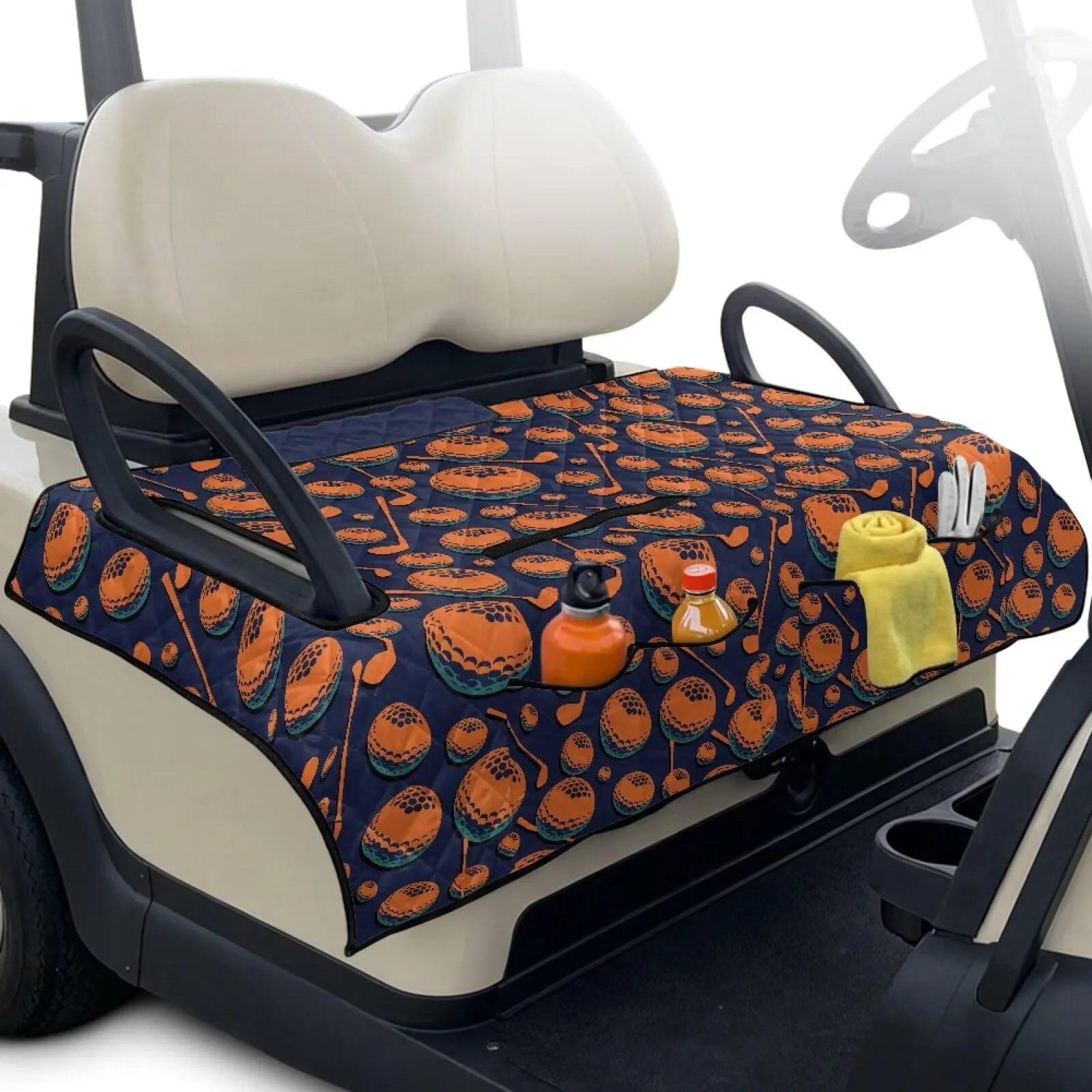Suhoaziia 2-Seat Golf Cart Cover with 4 Front Pockets – CZQ44-7-28