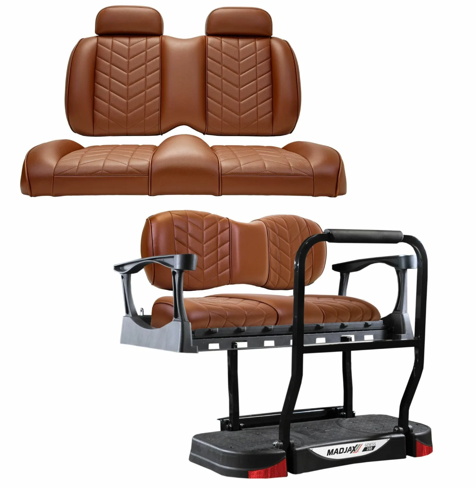 MADJAX Aviator Seat Kit with Genesis 250 Rear Seat for E-Z-GO RXV