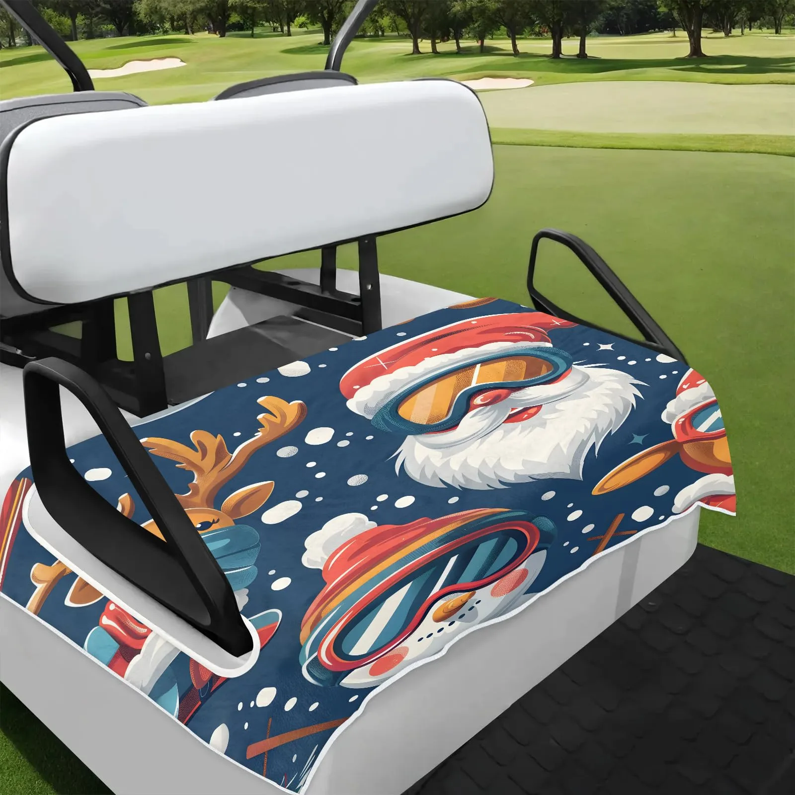 Tiveruda Golf Cart Seat Cover for Double Seats, 51 x 31 in