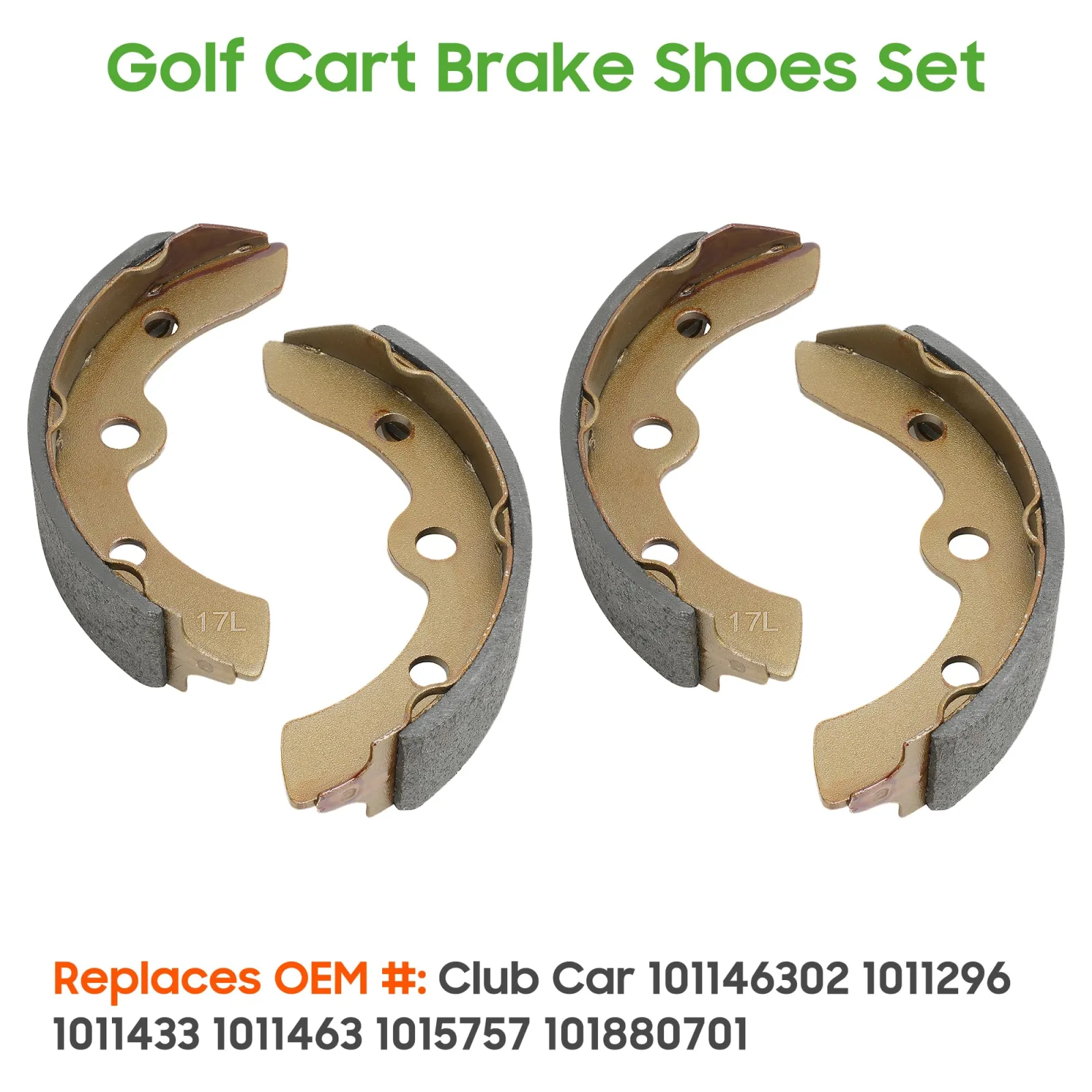 10L0L Brake Shoes Set for Club Car DS – Part 1011463 image 3