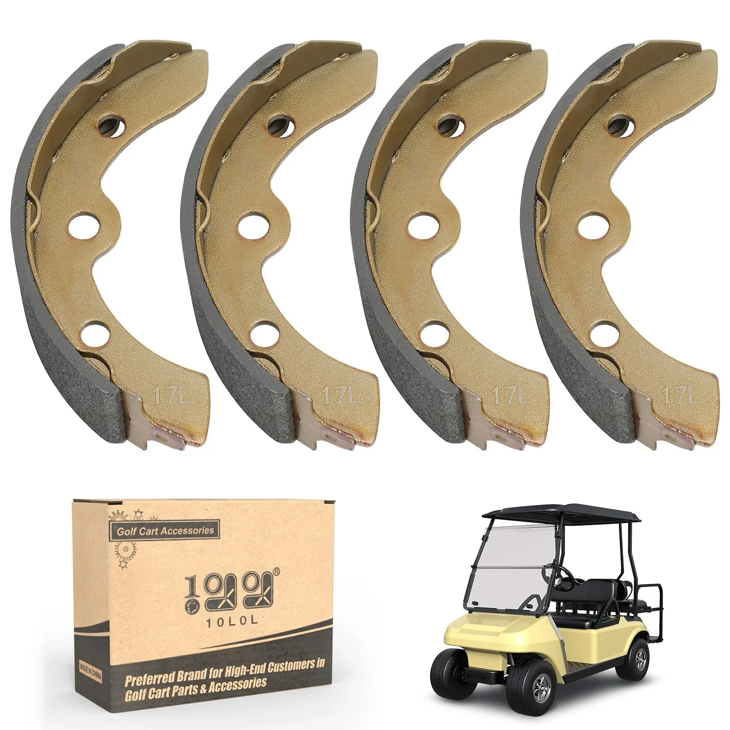 10L0L Brake Shoes Set for Club Car DS – Part 1011463