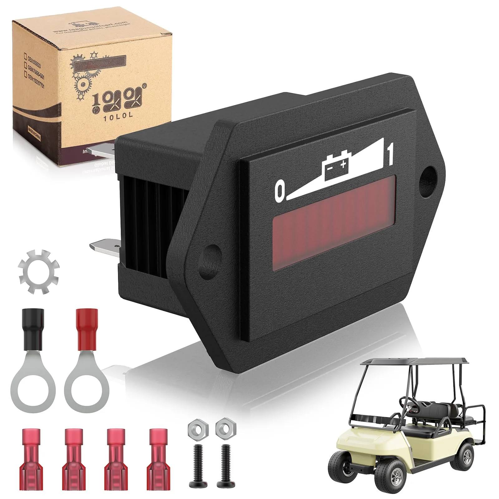10L0L 36V Golf Cart Battery Meter LED Gauge