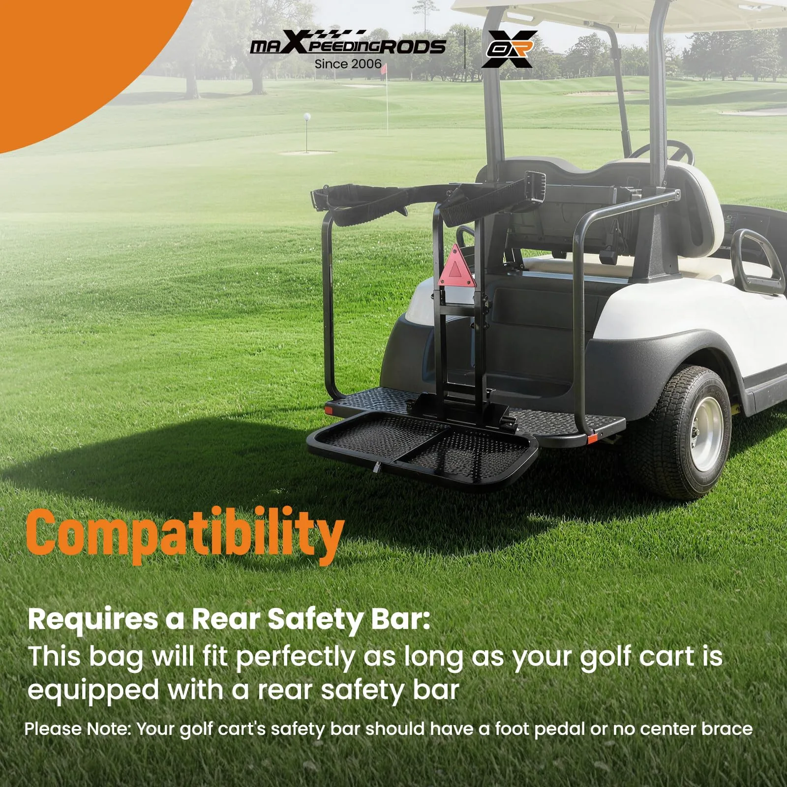 maXpeedingrods AH26DR Golf Cart Rear Seat Bag Holder image 2
