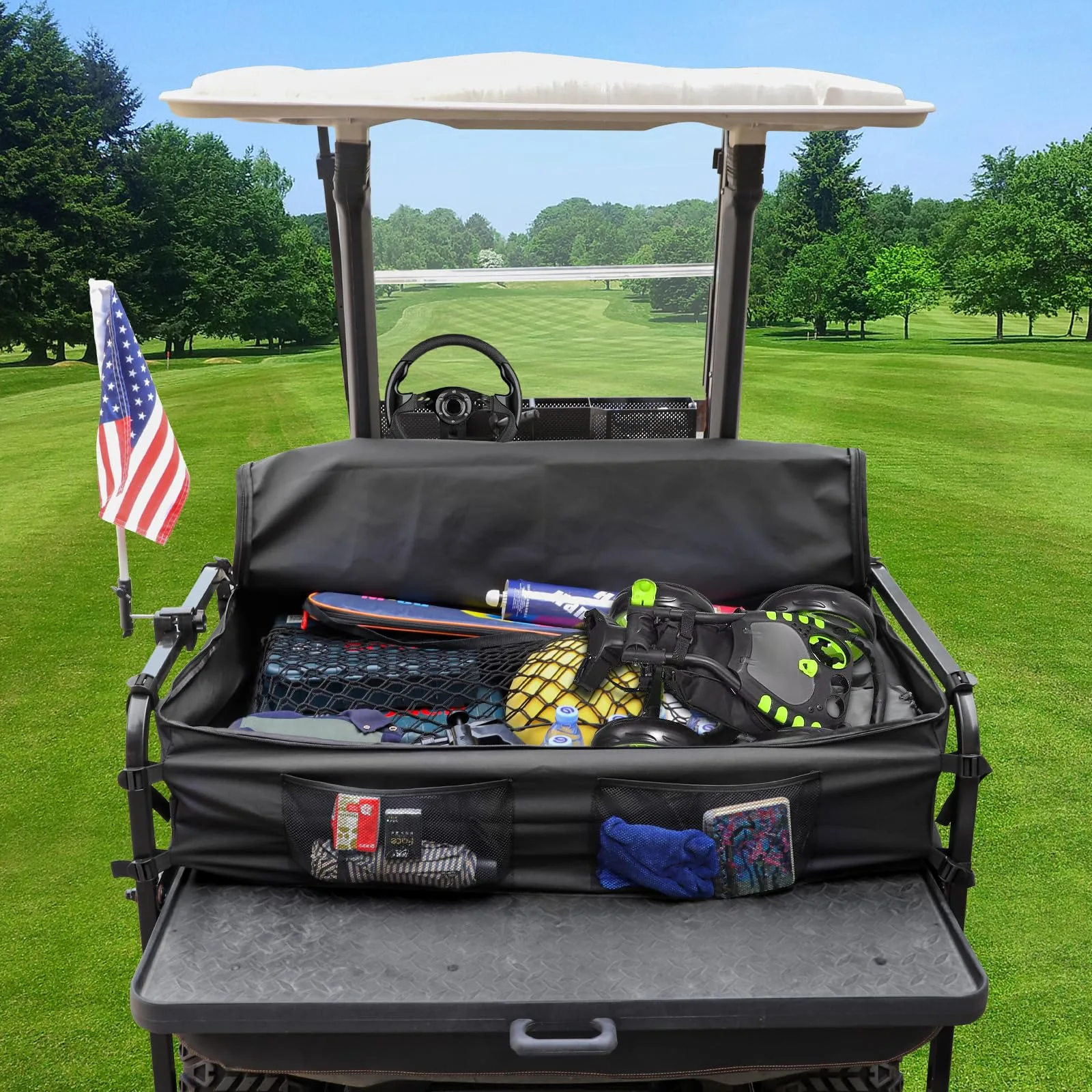 Cartalia 4-Passenger Golf Cart Rear Seat Storage Bag