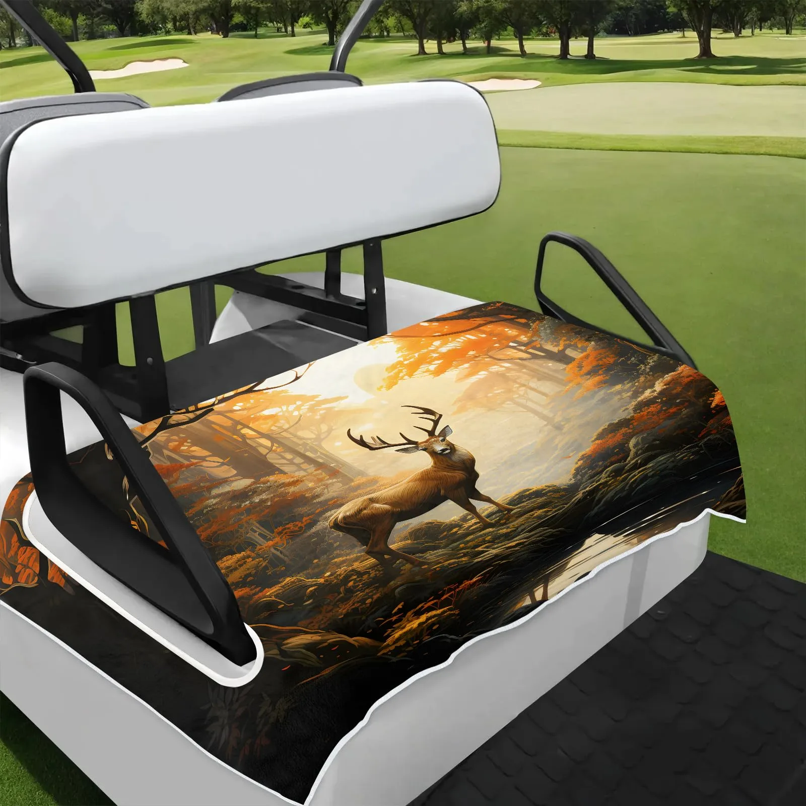 Tiveruda Golf Cart Seat Cover for Double Seats, 51 x 31 in