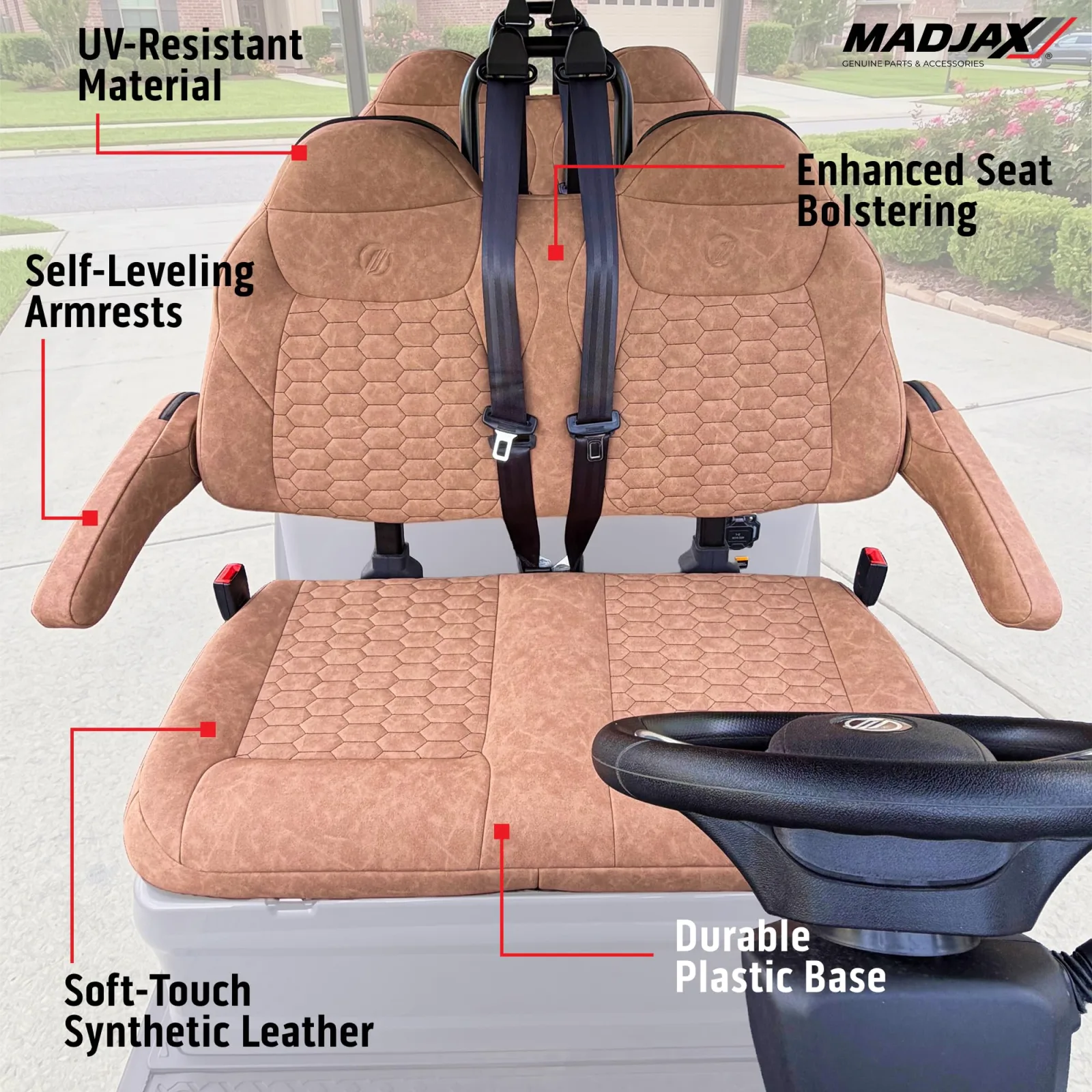 MadJax 10-711 Brown Seat Cushion Set for Ascent image 3