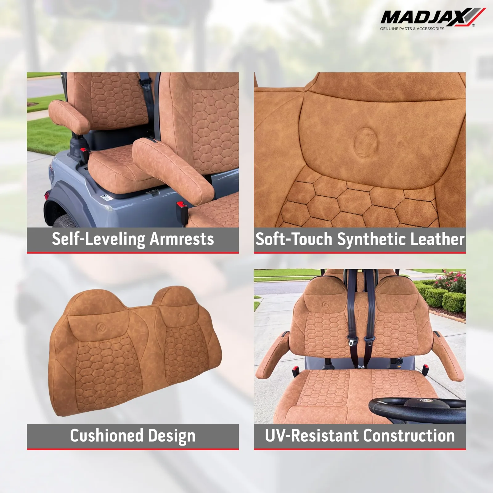 MadJax 10-711 Brown Seat Cushion Set for Ascent image 4