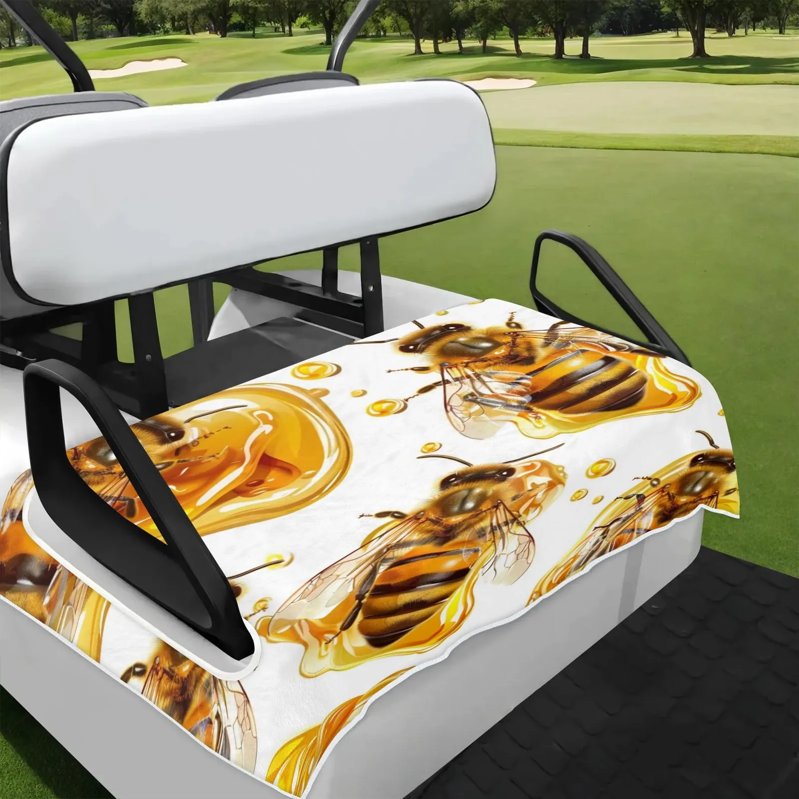 Tiveruda Golf Cart Seat Cover for Double Seats, 51 x 31 in