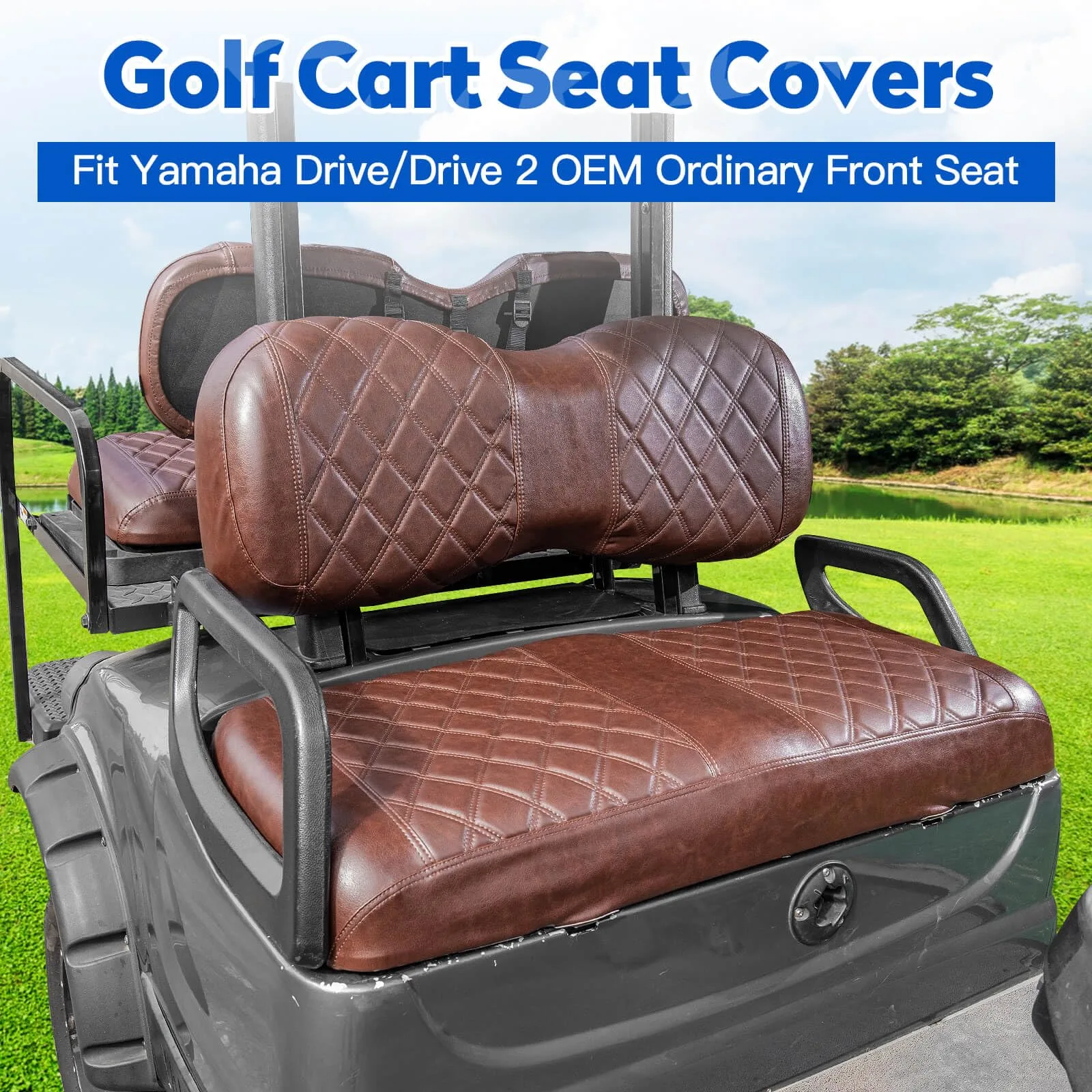 NOKINS Yamaha G29/Drive2 Seat Covers NKS4R10019-8438 image 2