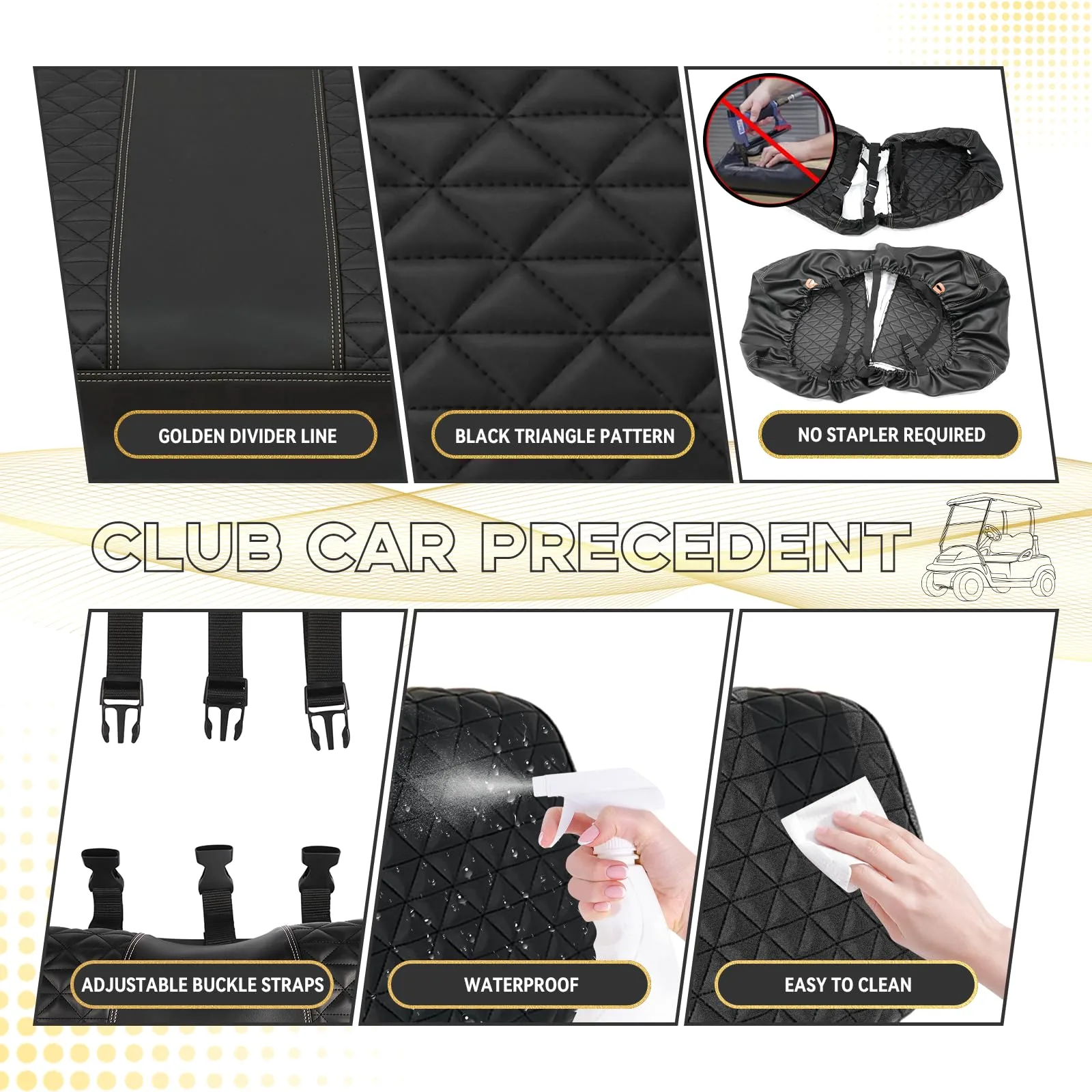 HANGKUNNEE Club Car Precedent Seat Covers 2004+ image 4