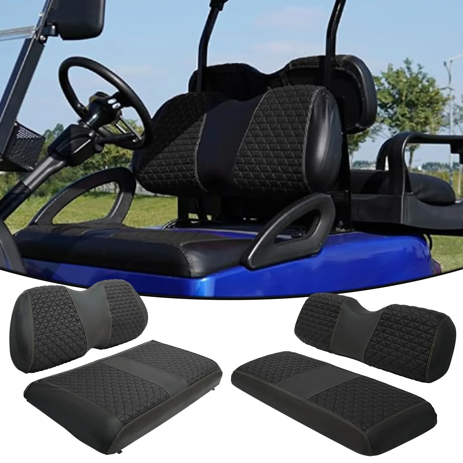 HANGKUNNEE Club Car Precedent Seat Covers 2004+