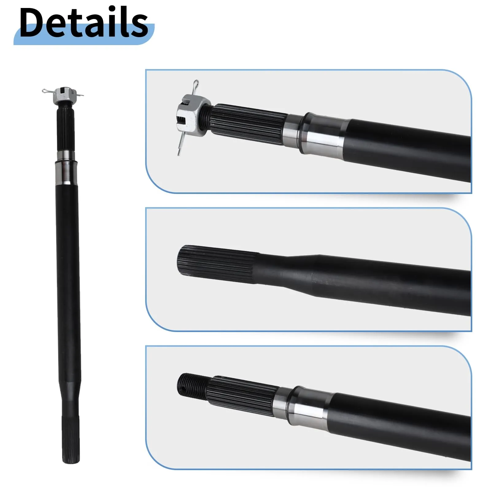 EvTok Rear Axle Shaft Kit for E-Z-G-O RXV Electric Golf Cart image 2